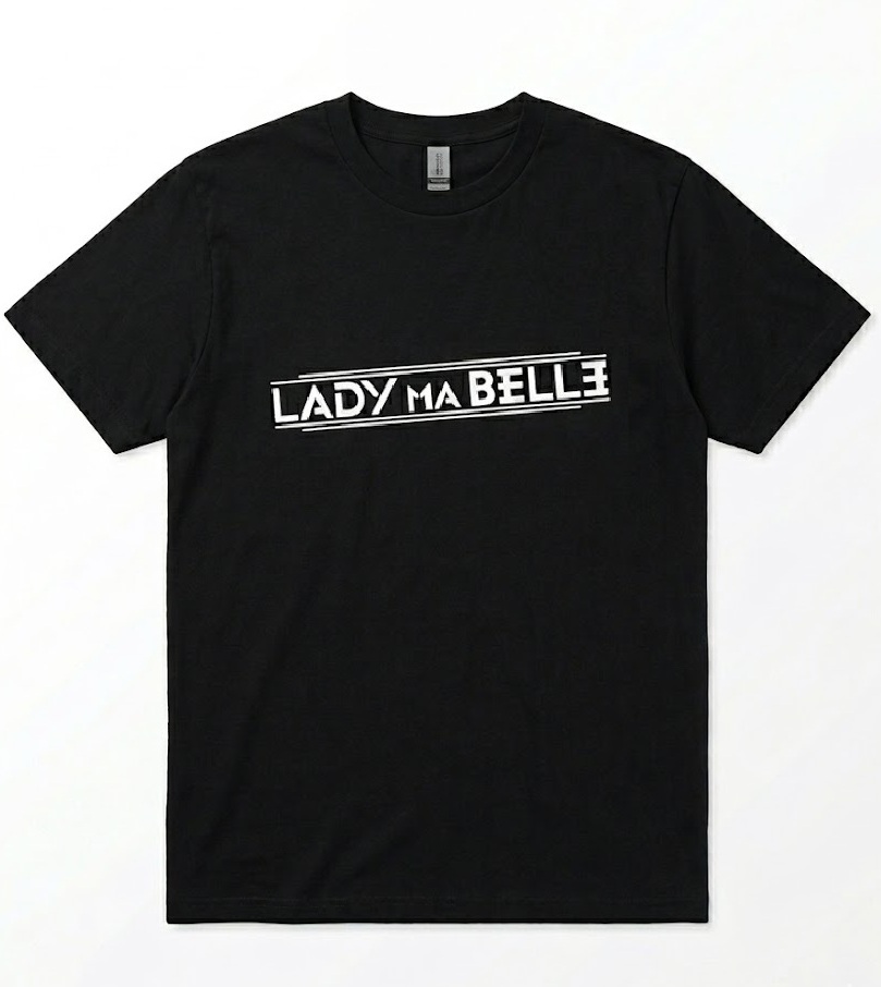 Camiseta Logo LADY MA BELLE negra