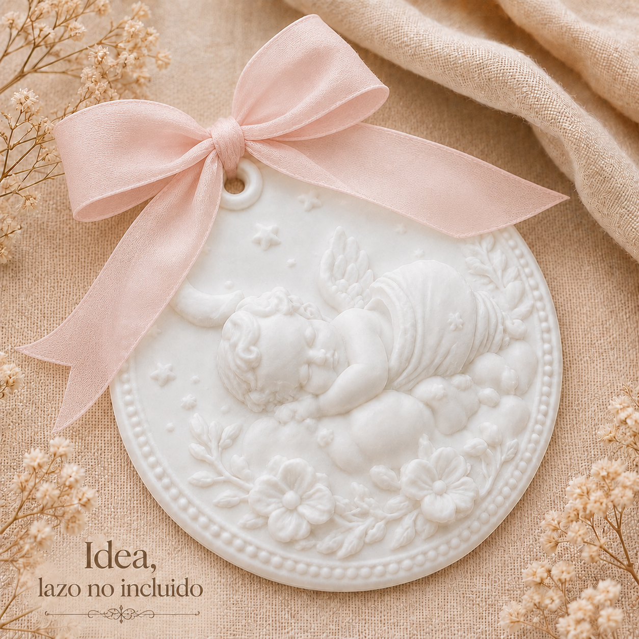 Medallón Infantil "Dulces Sueños"  | Decoración para Cuna y Bebé