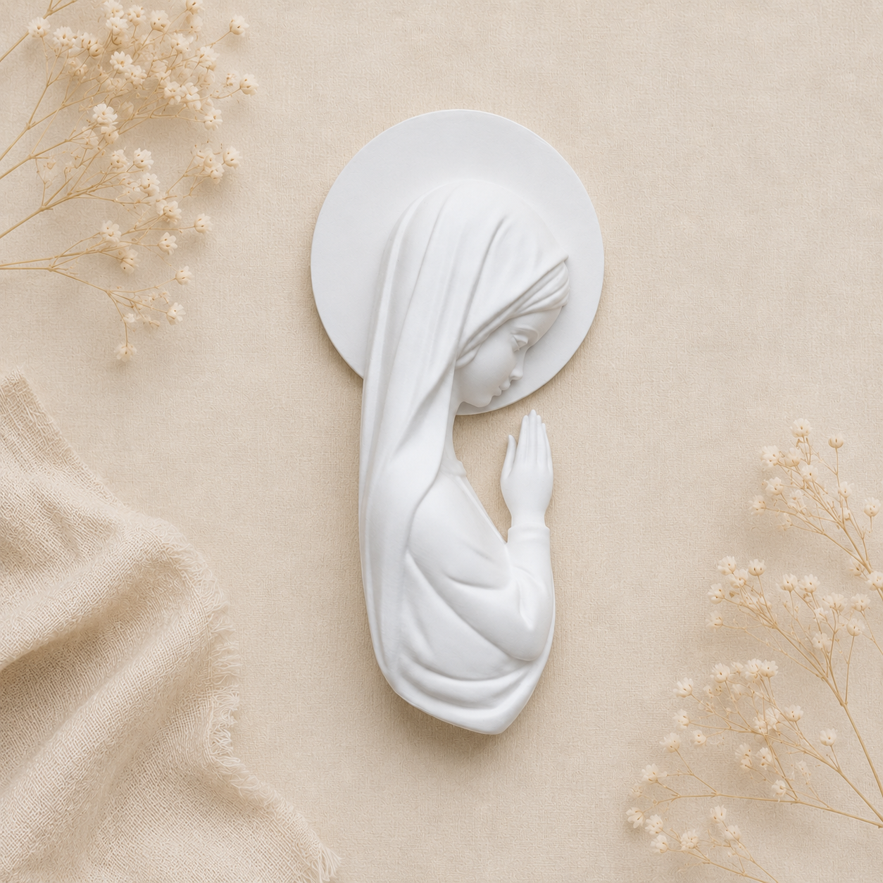 Relieve "Virgencita de Comunión" para Cuadro Virgen Personalizado