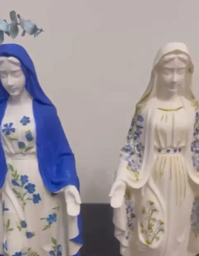 Virgen de la Milagrosa con velo