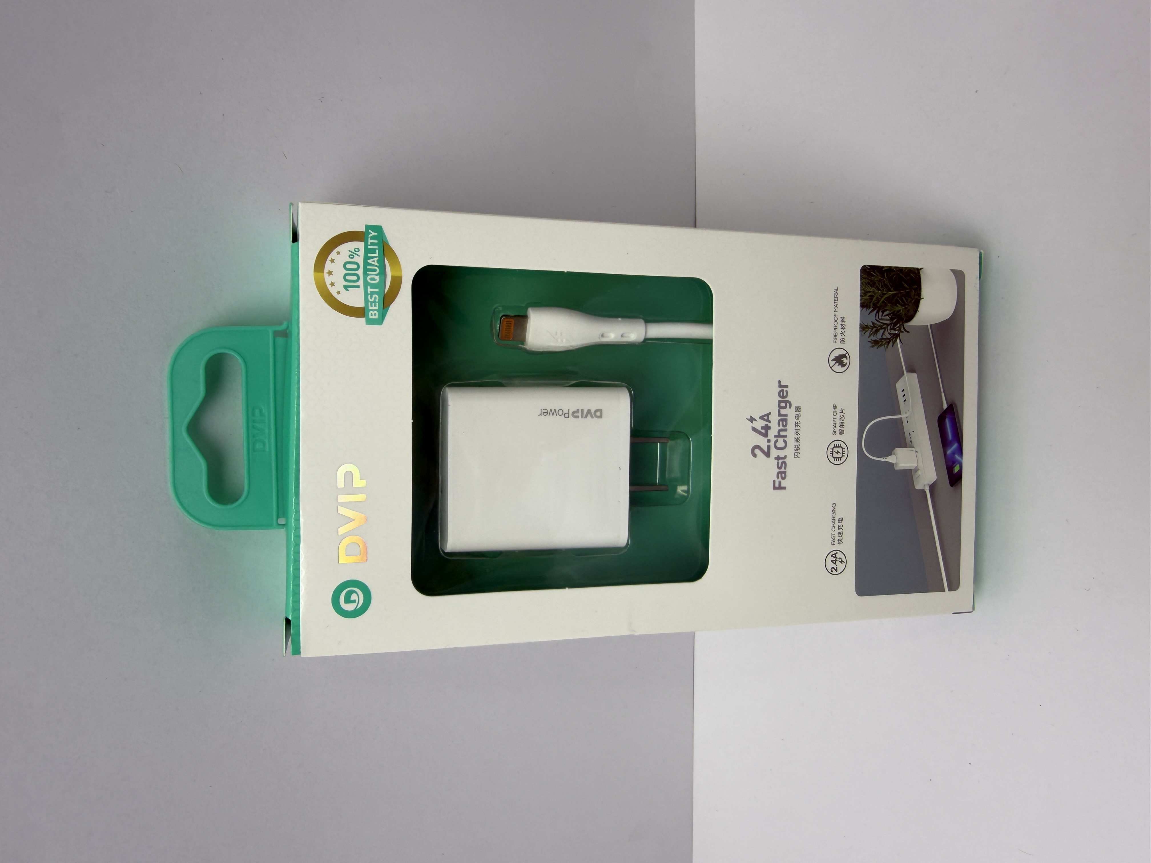 Cargador rápido con cable lightning  2.4A