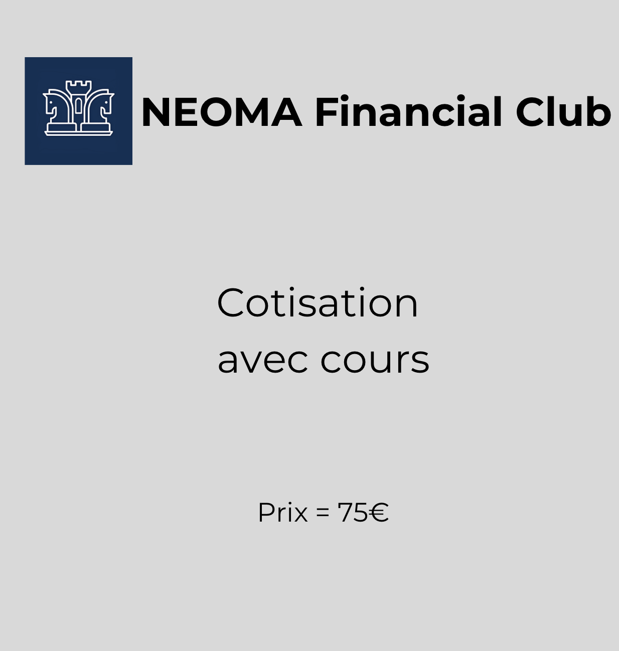 Cotisation avec cours 