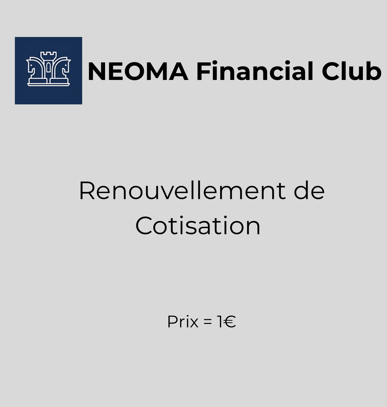 Renouvèlement de cotisation 
