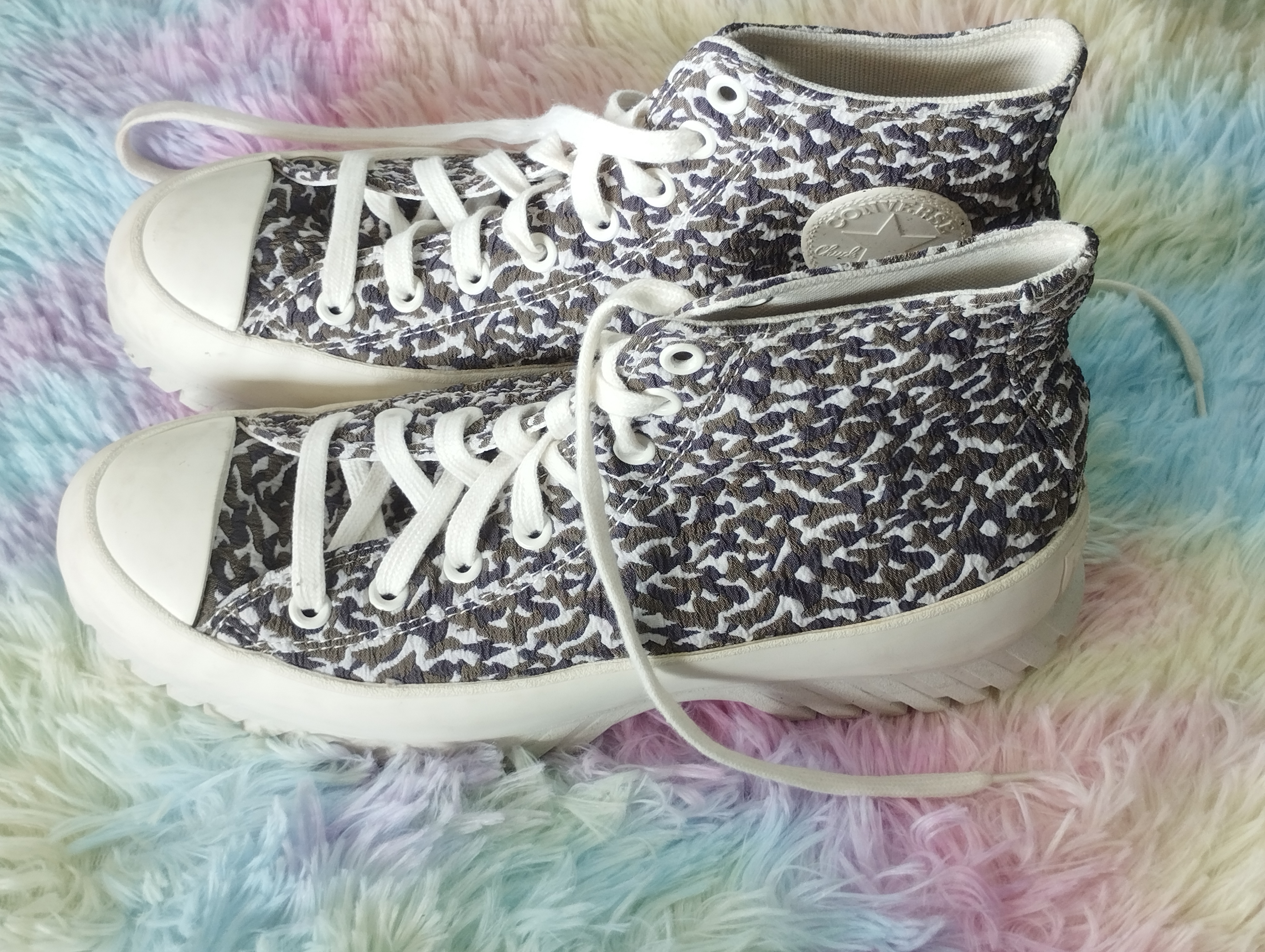 Baskets Montantes Motif Camouflage