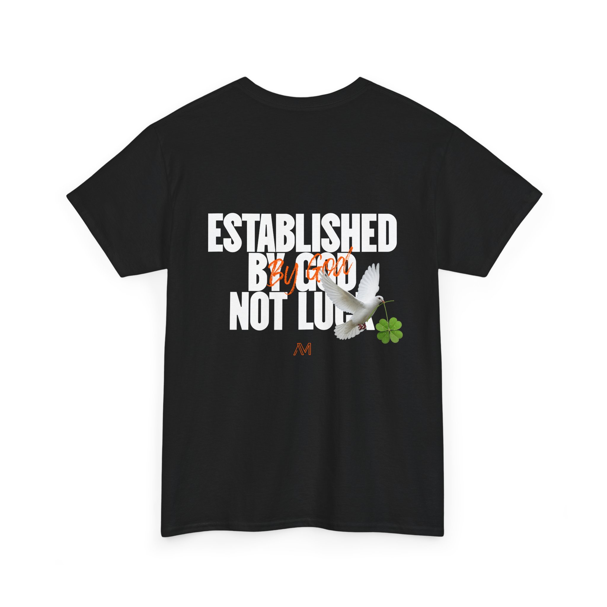 Established by God. Not Luck. Black Tee