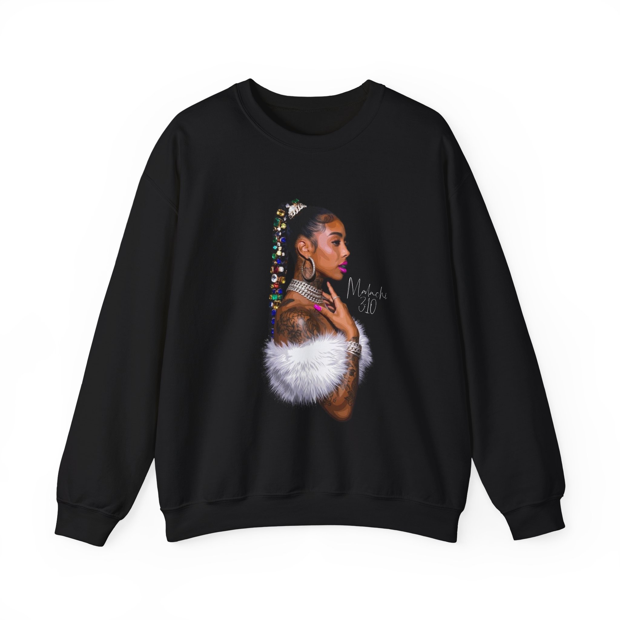 She's Blessed — Malachi 3:10 Black Sweatshirt