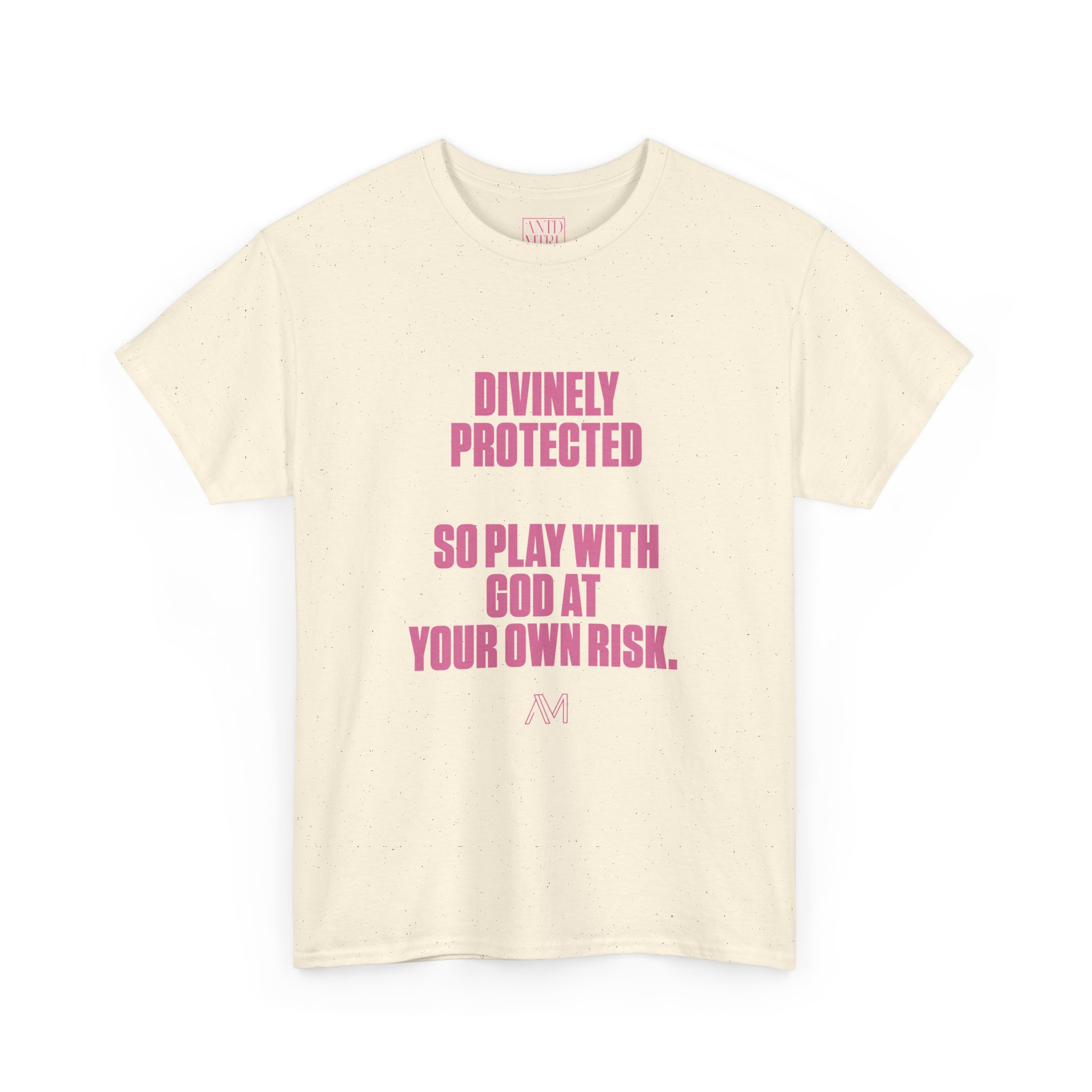 DIVINELY PROTECTED IVORY TEE