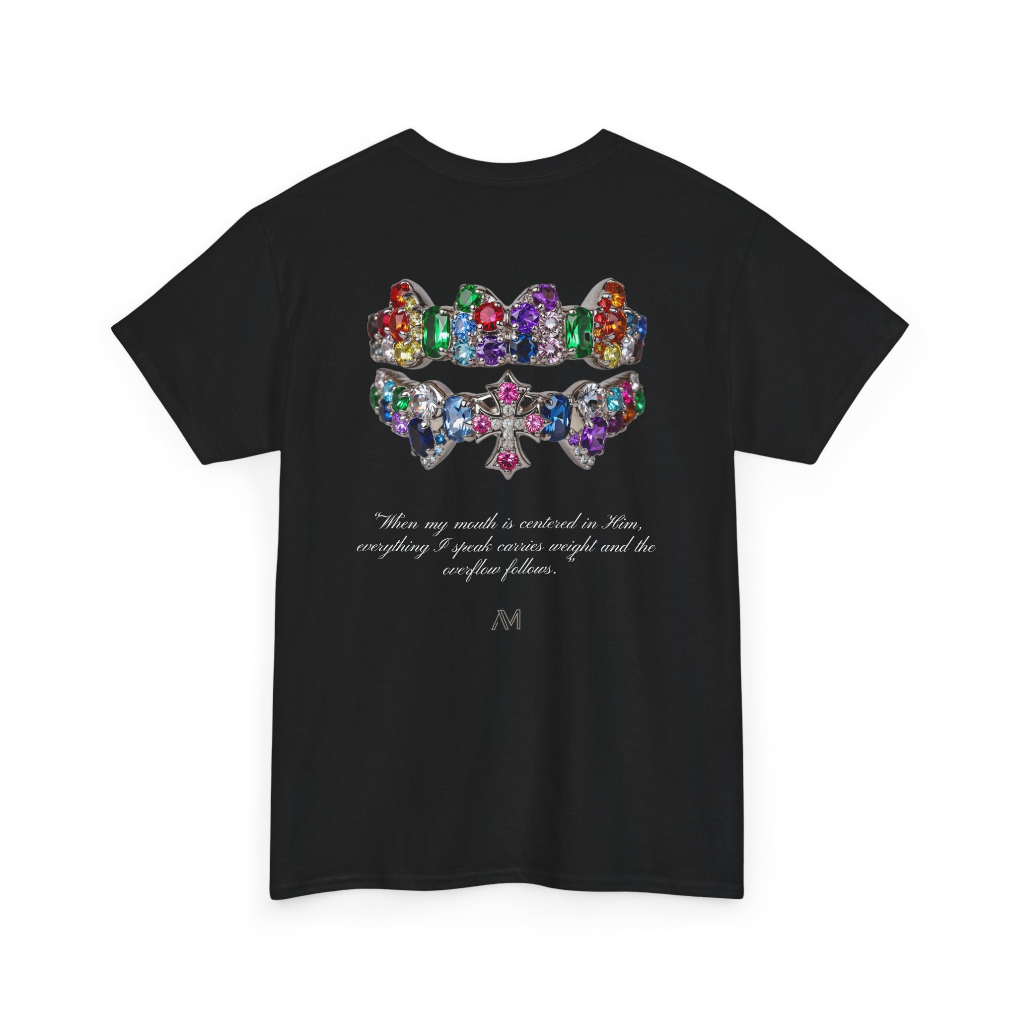 Matthew 6:33 - Centered In Him Black Tee