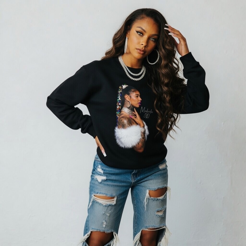 She's Blessed — Malachi 3:10 Black Sweatshirt