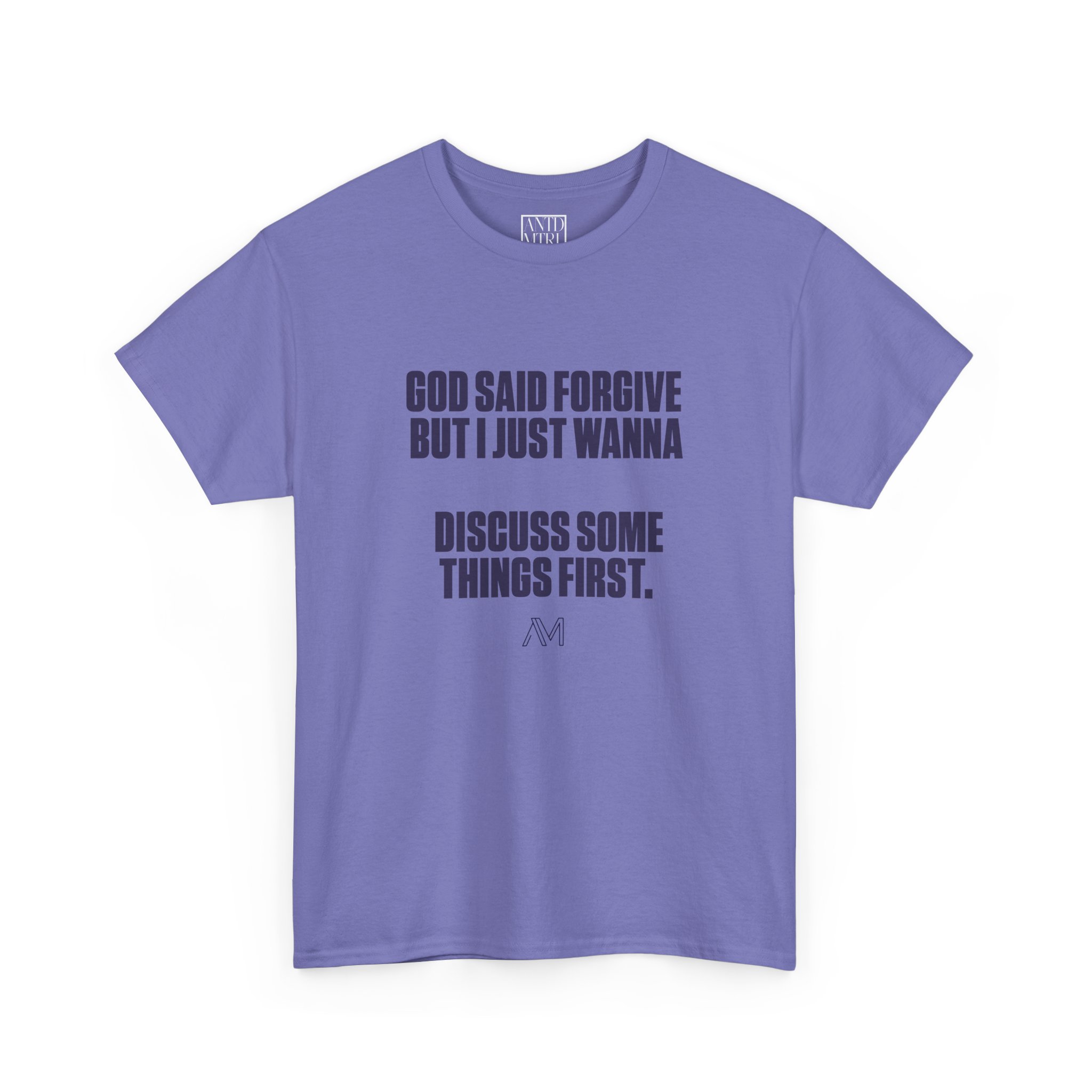 GOD SAID FORGIVE VIOLET TEE