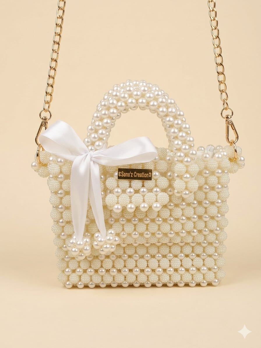 Pearl Berry Beaded Handbag