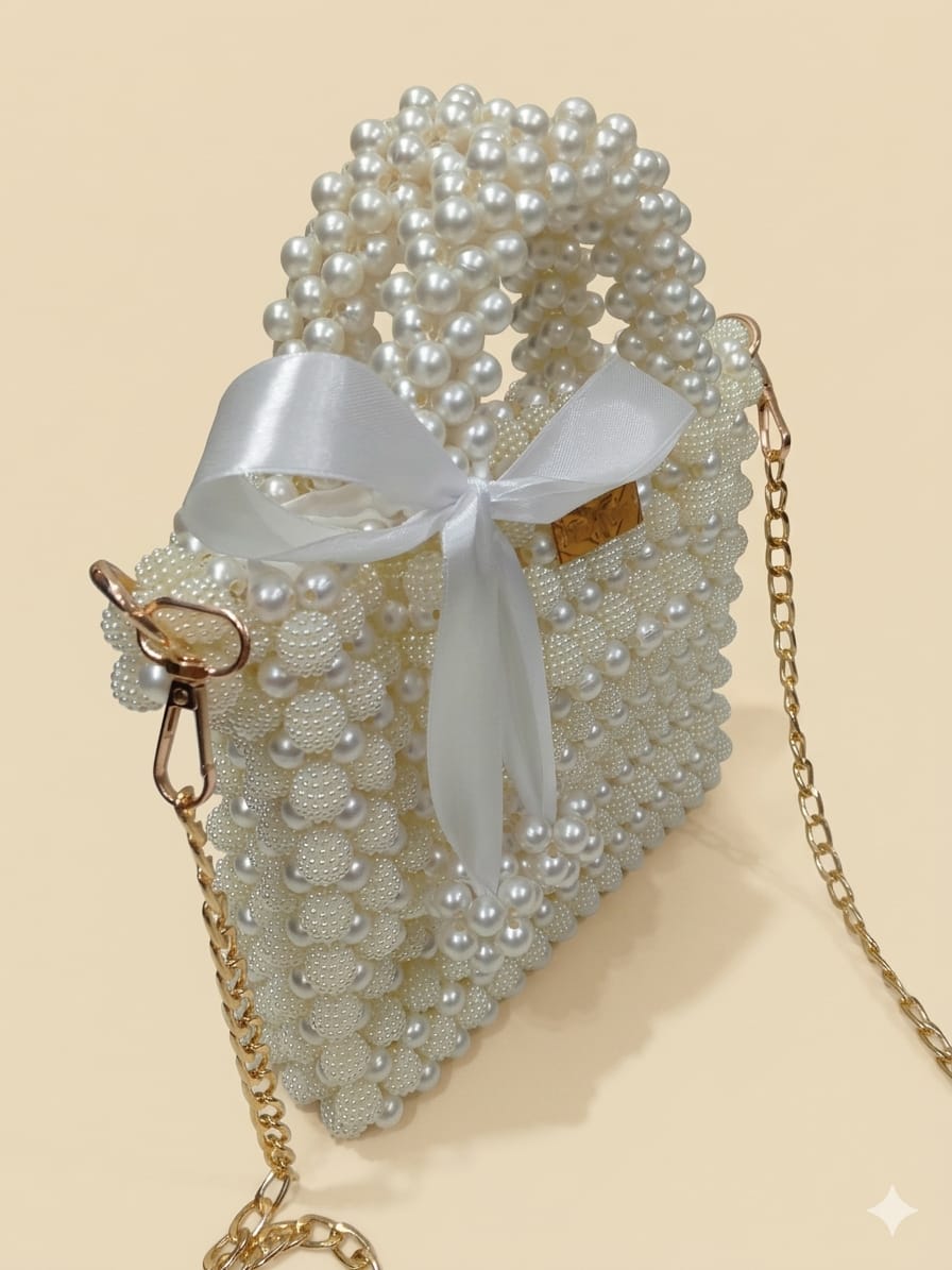 Pearl Berry Beaded Handbag