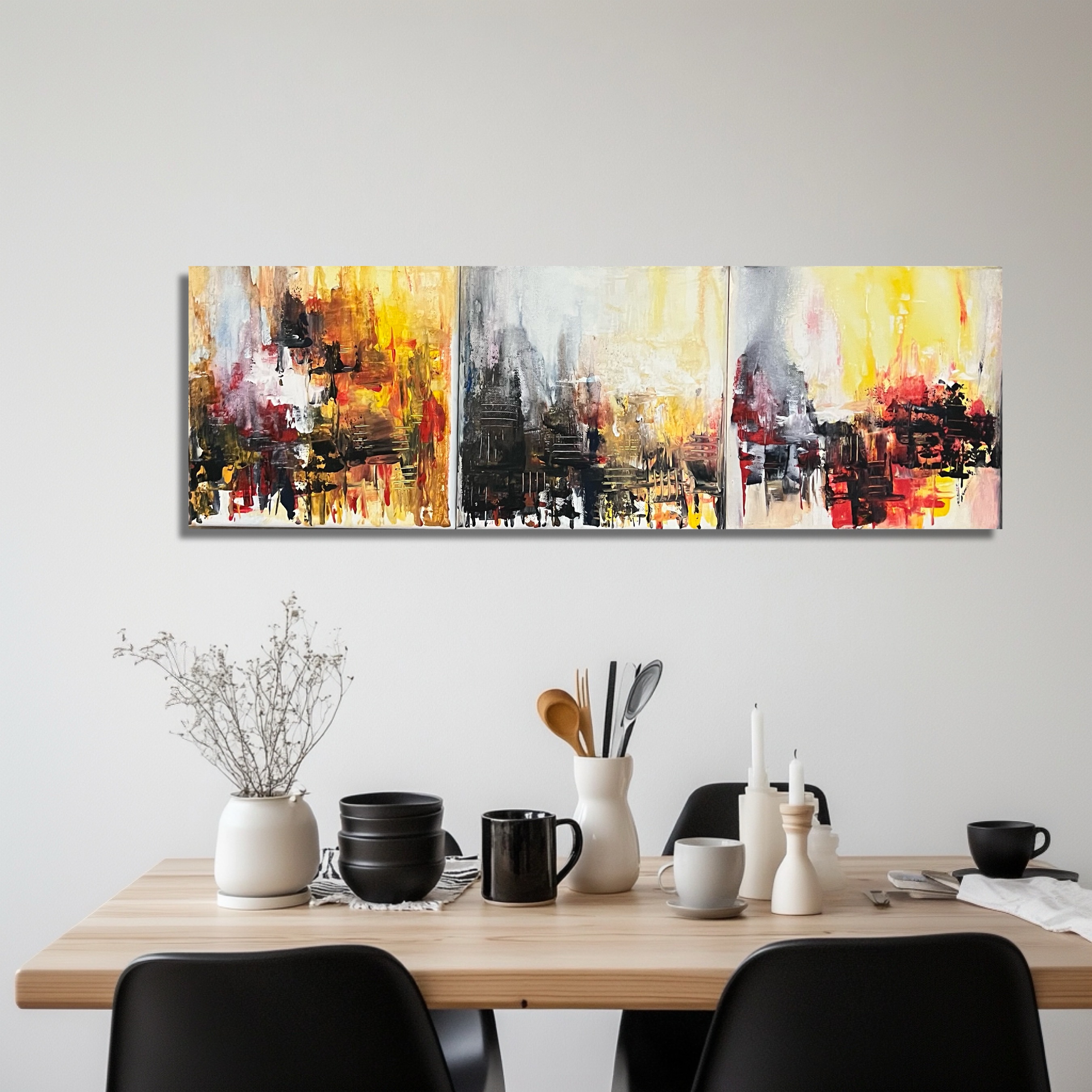 Abstract Triptych Wall Art