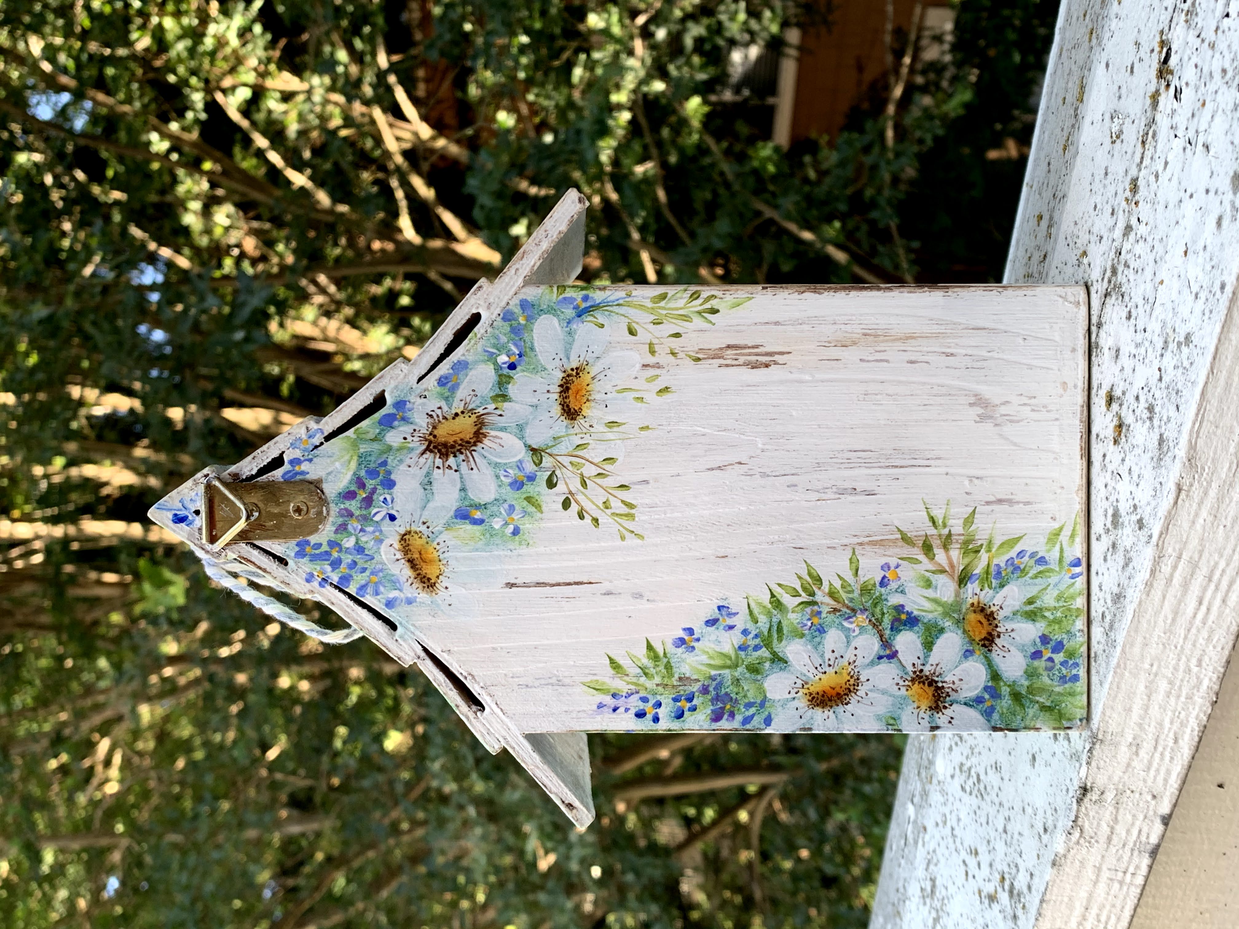 Floral Painted Birdhouse