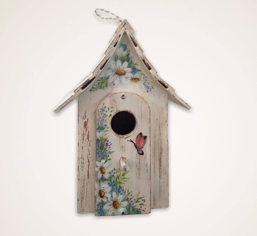 Decorative Floral Birdhouse