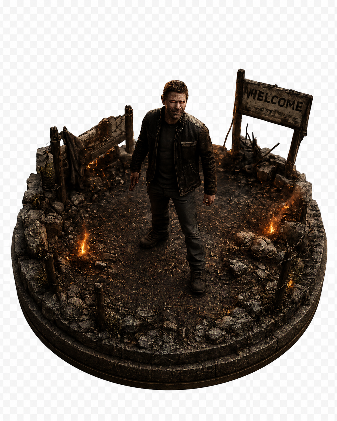 Lucifer 3D Hand-Painted Figurine | Supernatural Inspired Fan Art Statue | Fallen Archangel Collectible | Handmade Fantasy Display