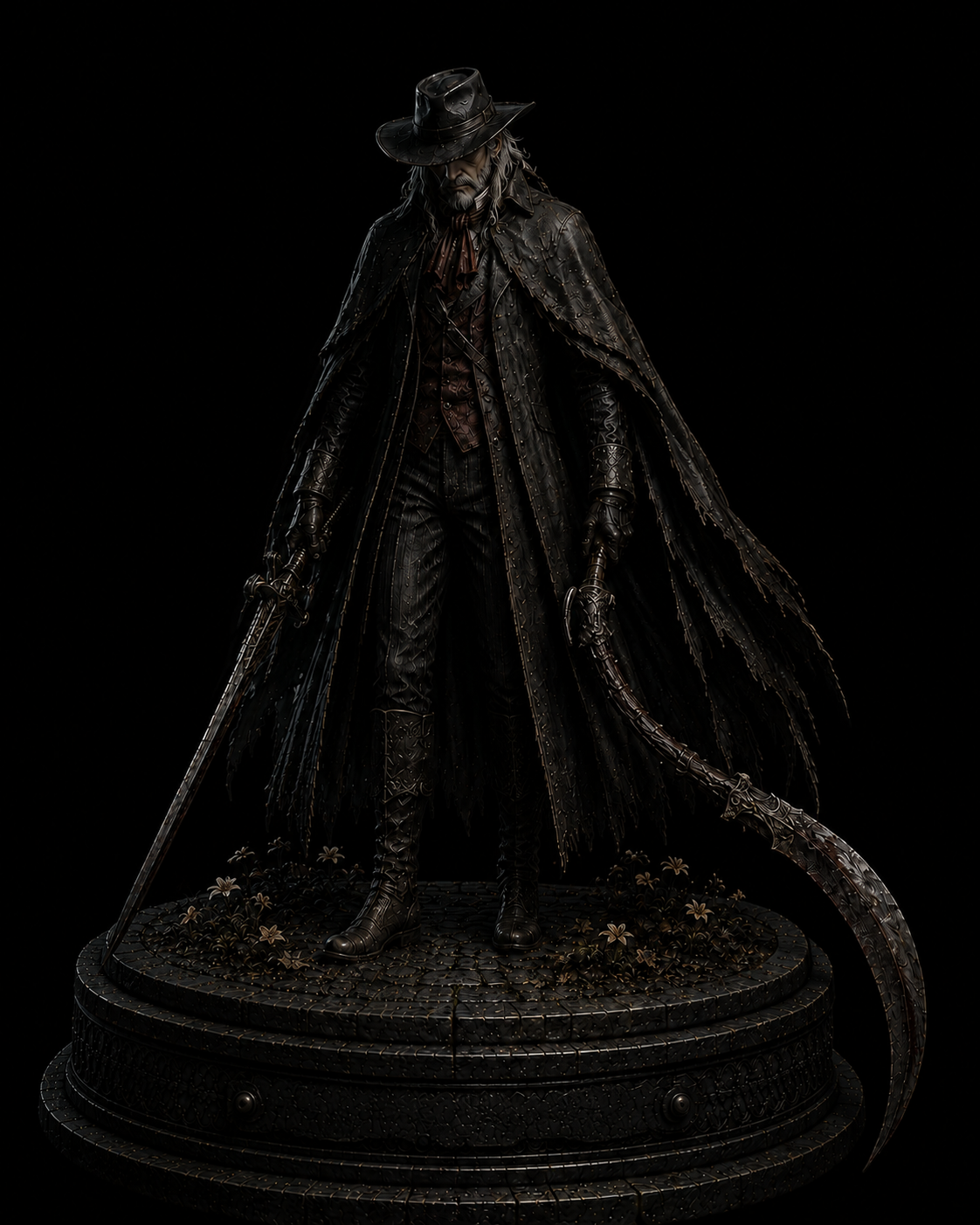 Gehrman The First Hunter inspired Statue | Bloodborne Collectible Figure | Gothic Horror Gaming Decor | Soulsborne Display Piece | Gamer Gift