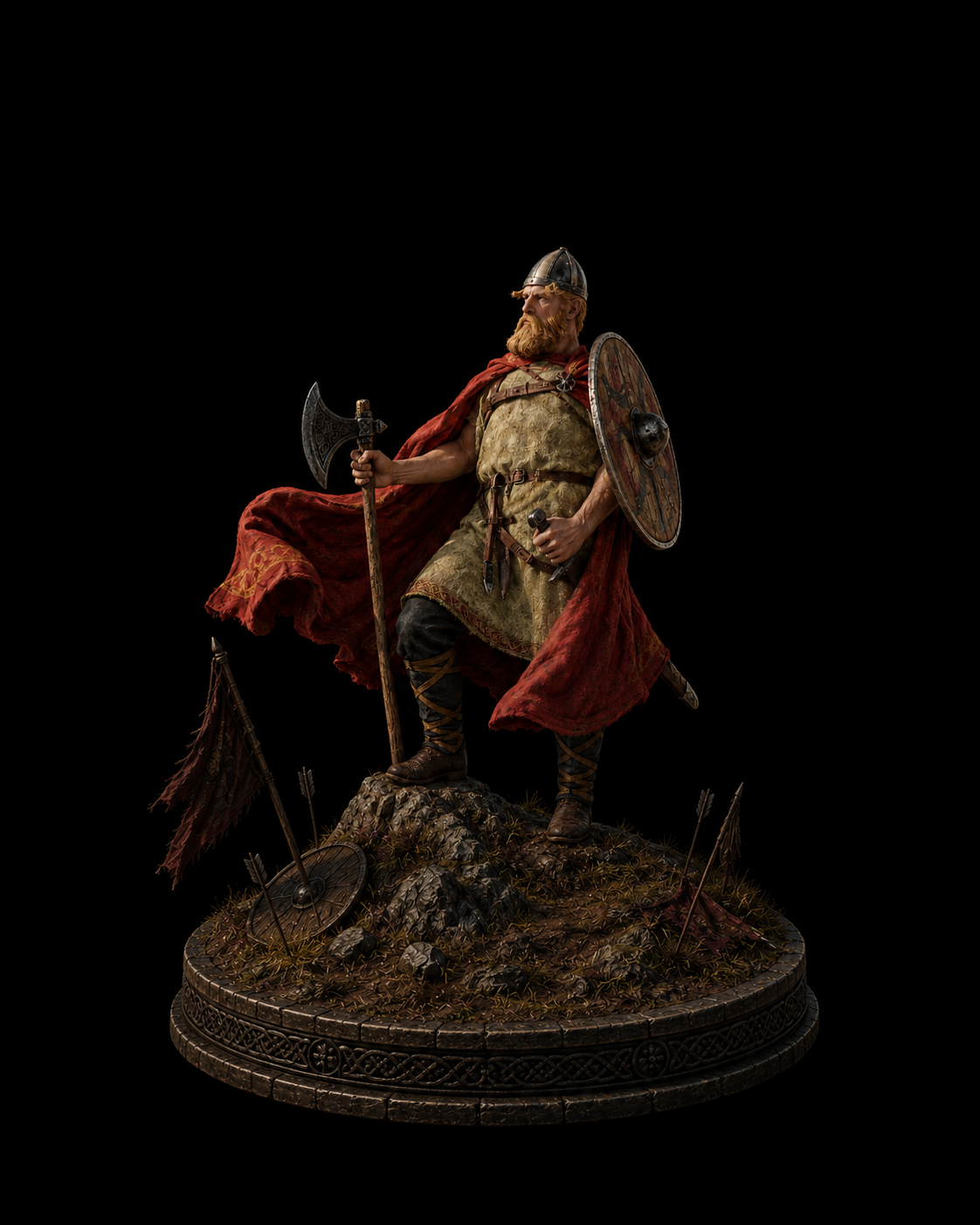 Leif Erikson 3D Statue | Viking Explorer Collectible | First European in America Figure | Norse Warrior Decor | Viking History Art