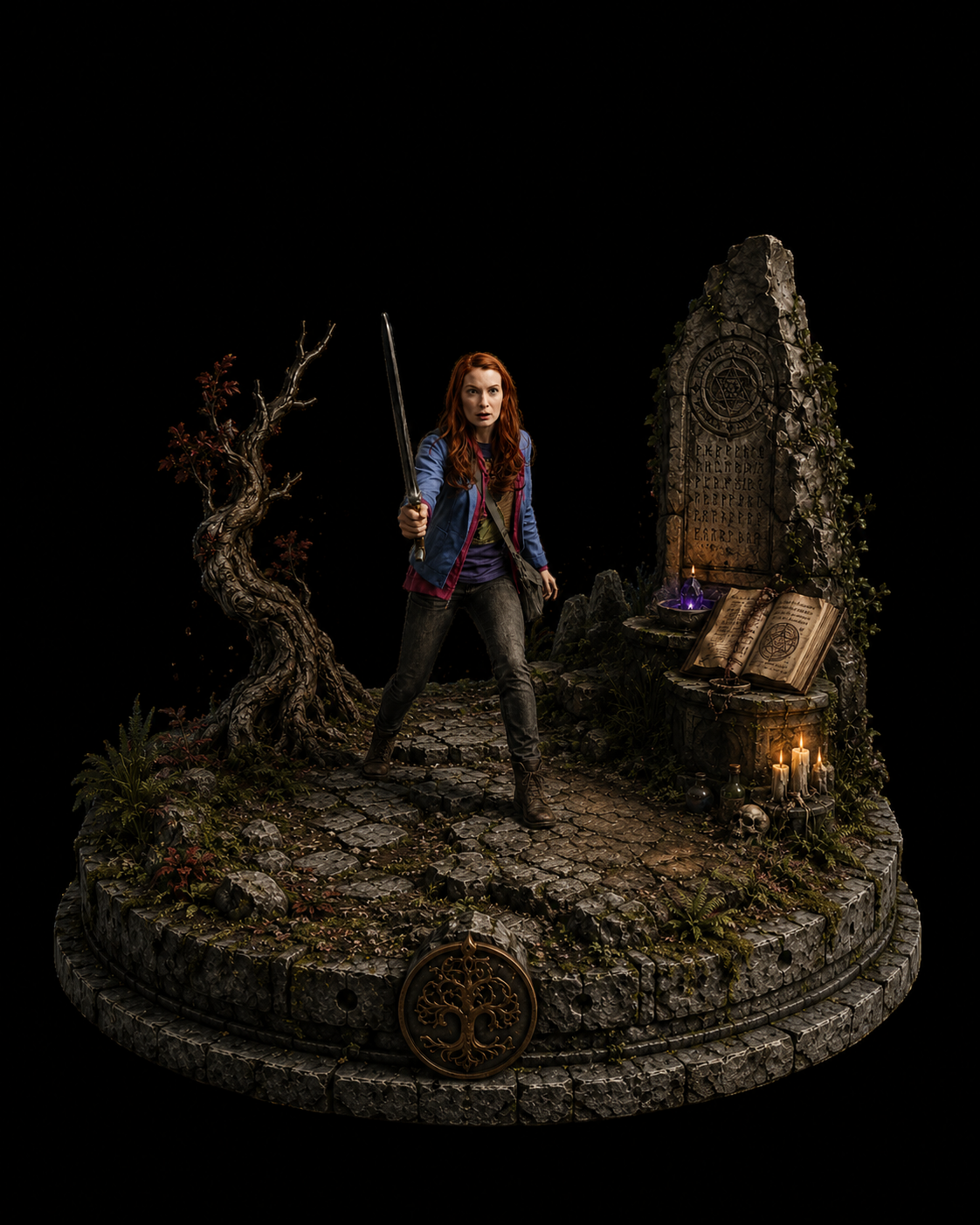 Charlie Bradbury 3D Hand-Painted Figurine | Supernatural Inspired Fan Art Statue | Hunter Collectible | Handmade Fantasy DisplayC