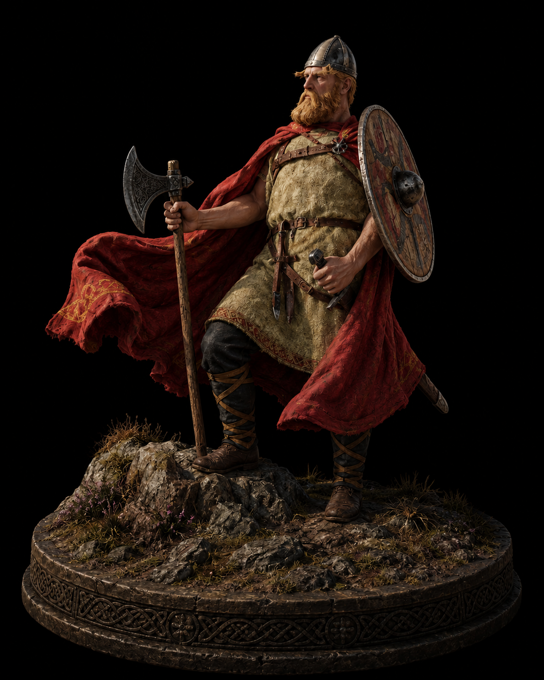 Leif Erikson 3D Statue | Viking Explorer Collectible | First European in America Figure | Norse Warrior Decor | Viking History Art