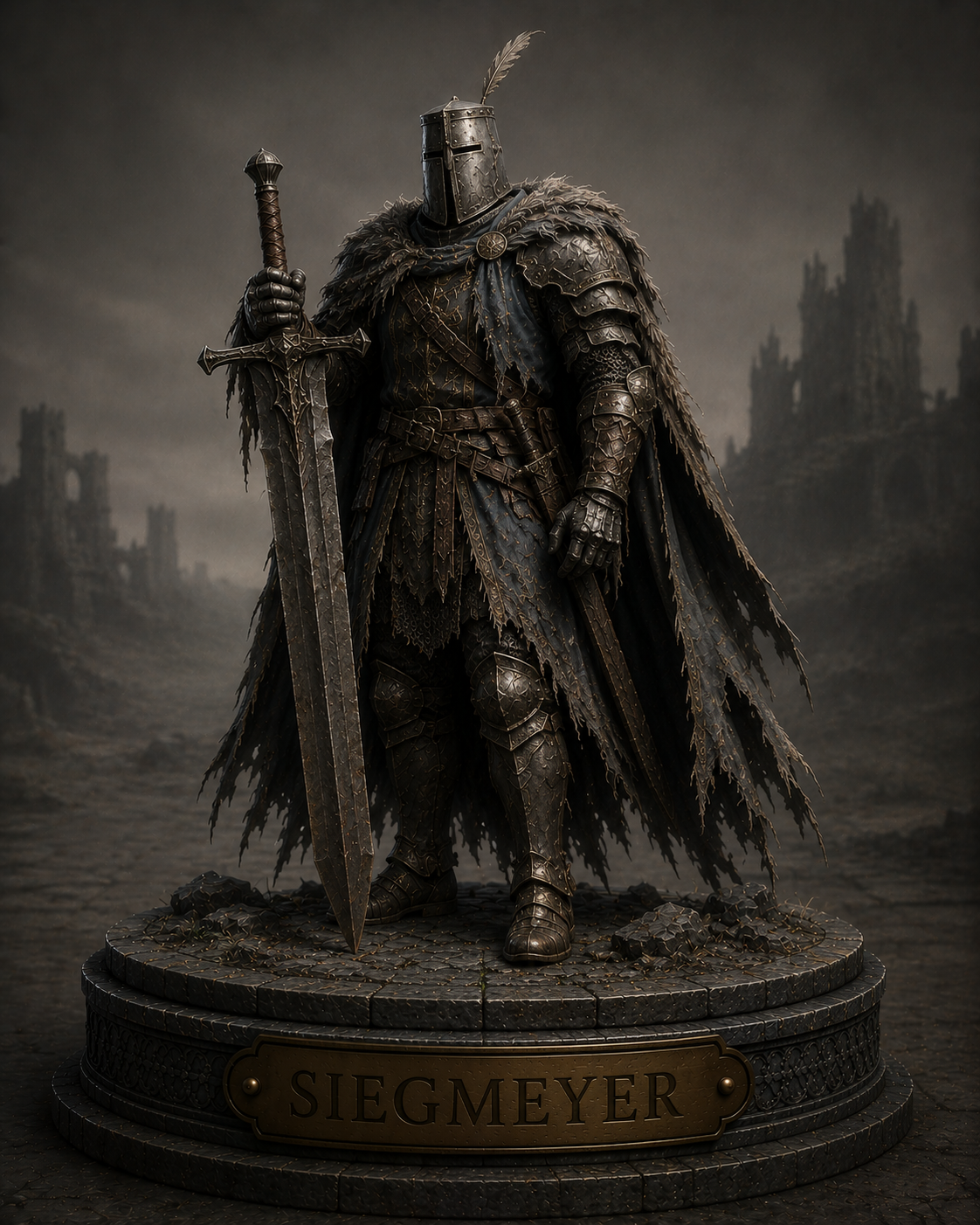 Siegmeyer of Catarina Inspired Statue | Onion Knight Collectible | Dark Souls Inspired Figure | Fantasy Knight Display | Soulsborne Gamer Gift