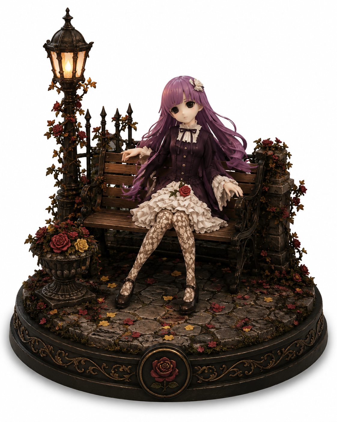 Sunako Kirishiki Gothic Village 3D Diorama | Shiki Anime Statue | Horror Anime Collectible | Hand Painted Figure | Fan Art Gift