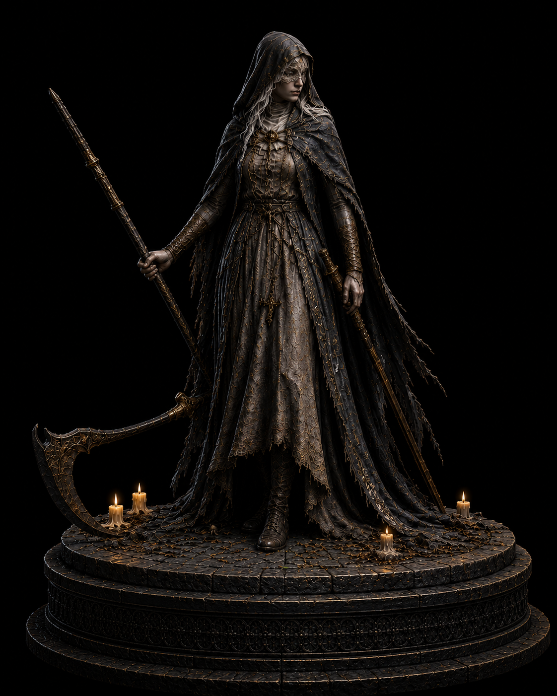 Sister Friede Inspired Statue | Ashes of Ariandel Collectible Figure | Dark Souls Inspired Boss Display | Soulsborne Decor | Gamer Gift
