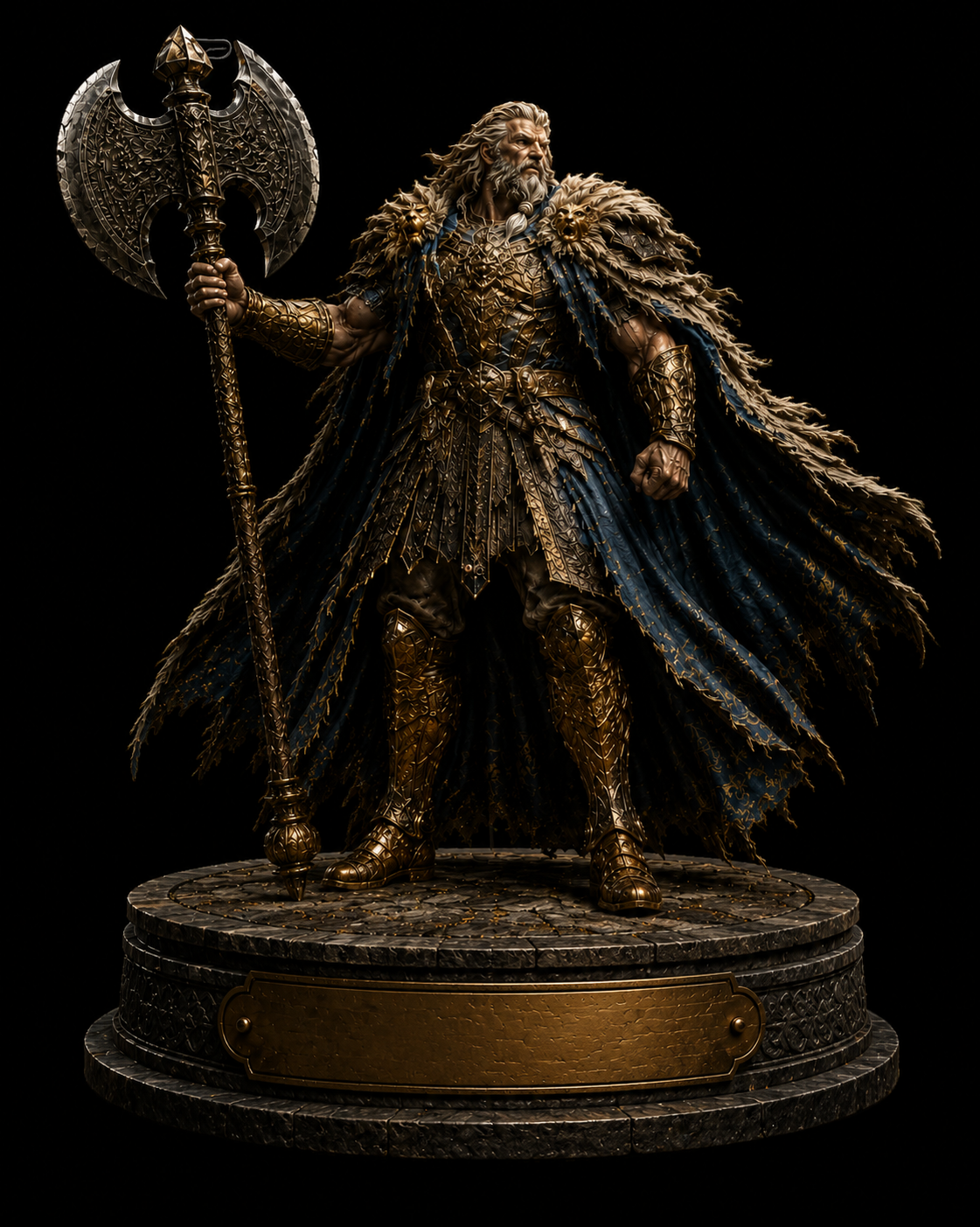 Godfrey Inspired Warrior King Statue | Elden Ring Inspired Collectible | First Elden Lord Figure | Dark Fantasy Decor | RPG Gamer Gift
