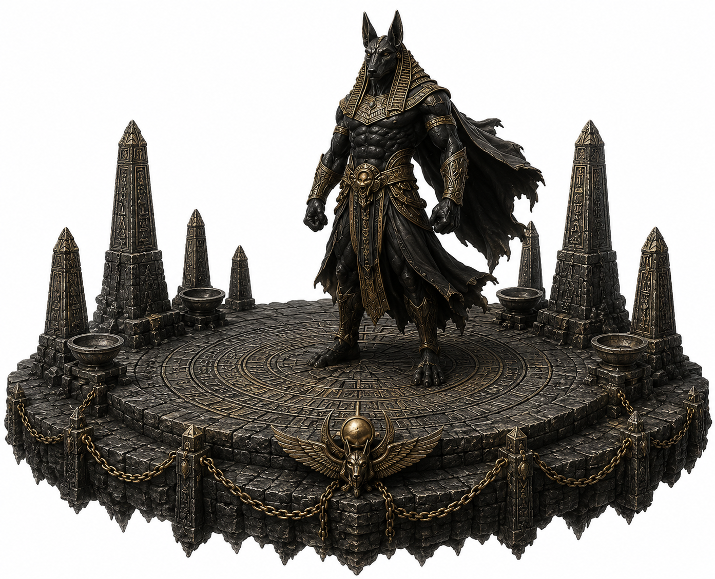 Set (Seth) 3D Statue | Hand Painted Egyptian God Collectible | God of Chaos & Storms | Ancient Egypt Mythology Decor