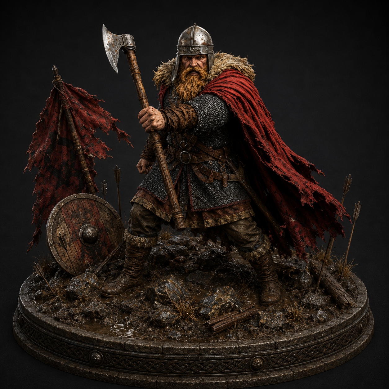 Harald Hardrada 3D Statue | Viking Warrior Collectible | Last Great Viking King Figure | Norse History Decor | Medieval Warrior Art