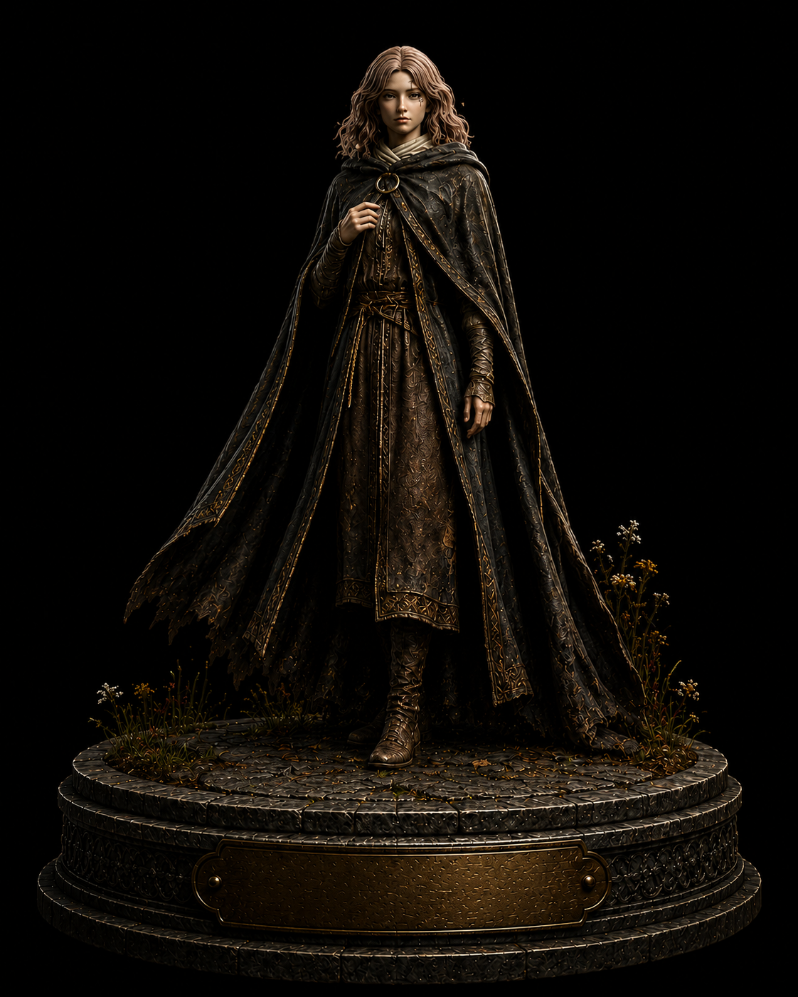 Melina Inspired Statue | Elden Ring Maiden Figure | Dark Fantasy Collectible | Tarnished Guide Display | RPG Gamer Gift