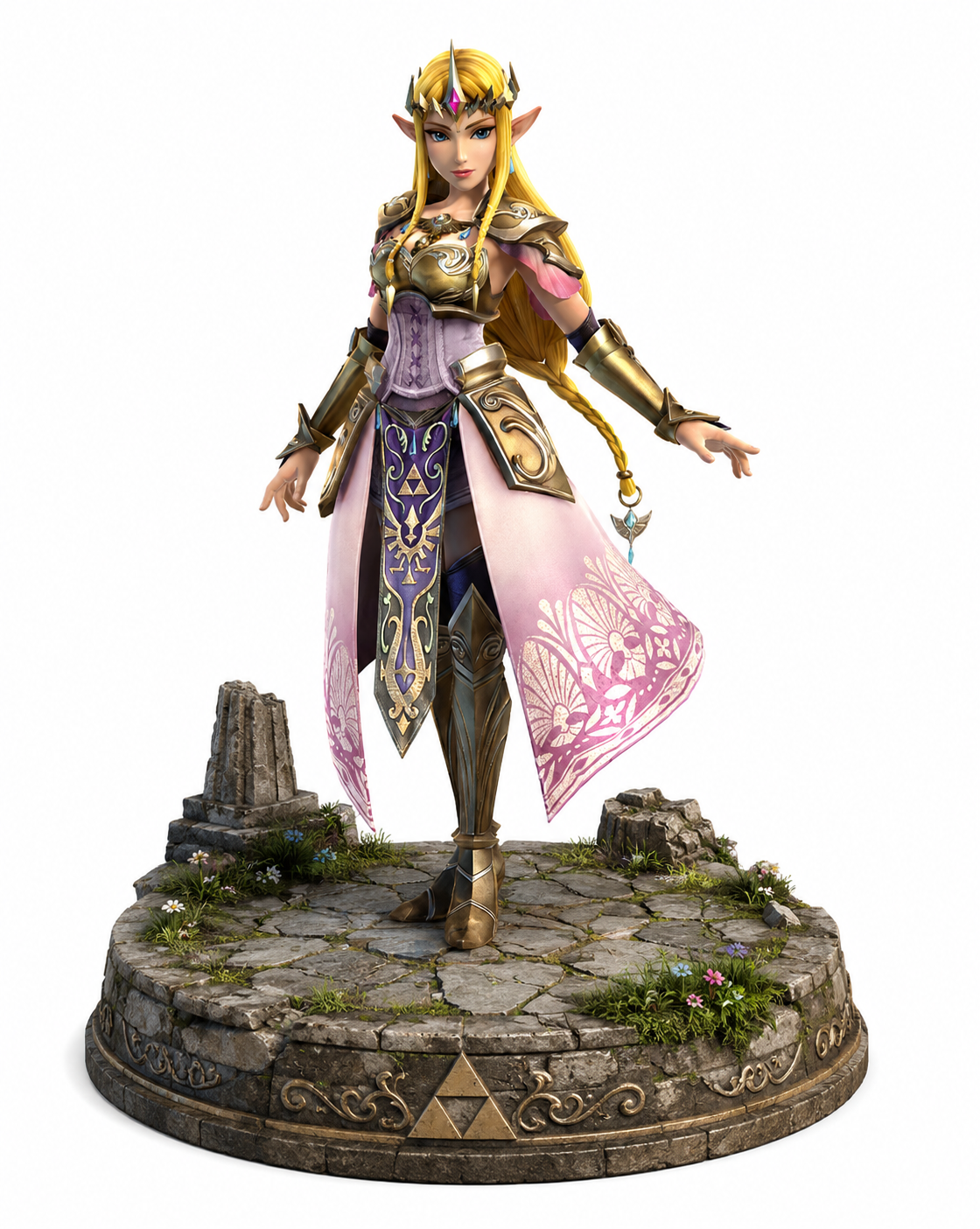 Princess Zelda 3D Statue | The Legend of Zelda Collectible | Hand Painted Figure | Fantasy Display | Fan Art Gift