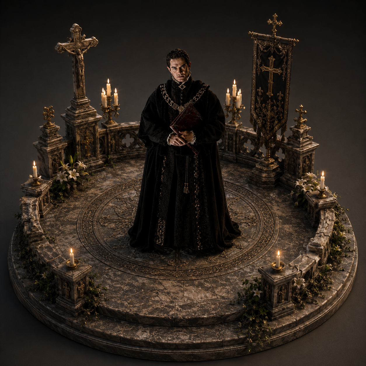 Thomas Cranmer 3D Hand-Painted Diorama | Archbishop of Canterbury | Tudor History Collectible | Historical Miniature Statue