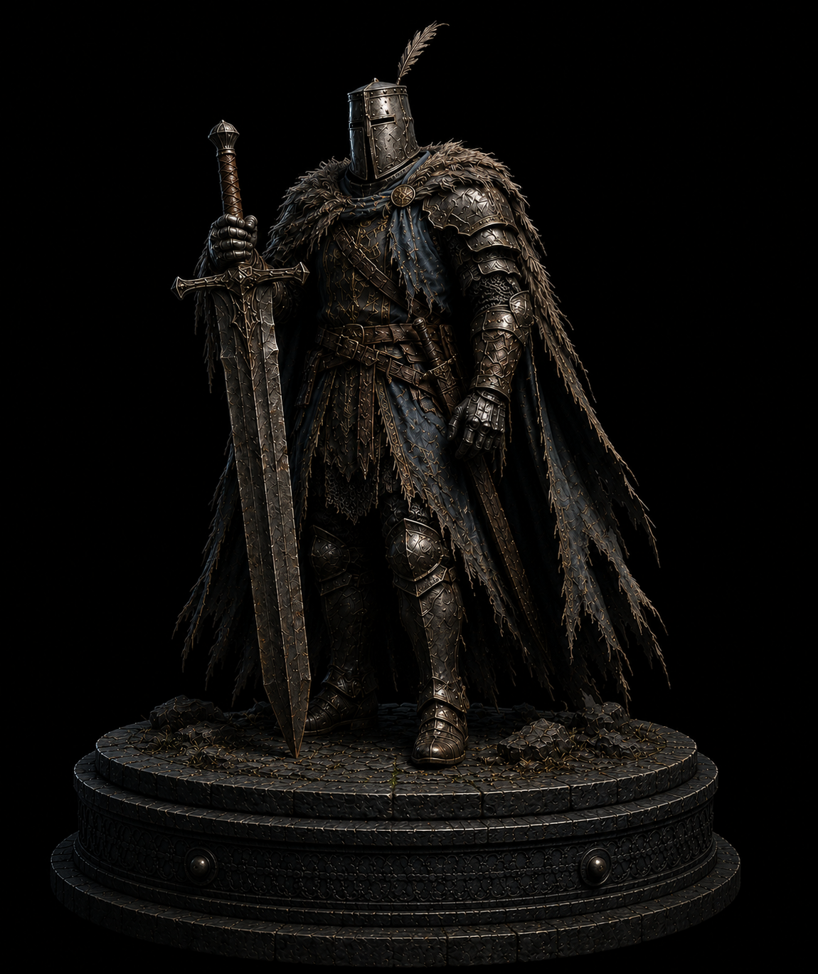 Siegmeyer of Catarina Inspired Statue | Onion Knight Collectible | Dark Souls Inspired Figure | Fantasy Knight Display | Soulsborne Gamer Gift