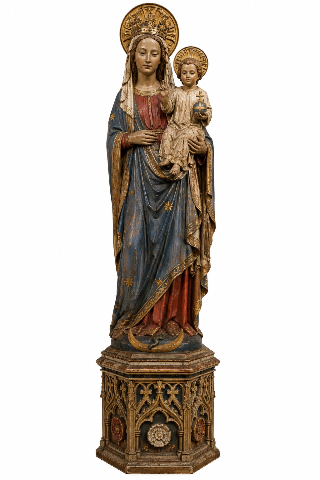 Virgin Mary and Child Statue | Madonna and Child Religious Figure | Catholic Home Decor | Christian Gift | Sacred Art Collectible