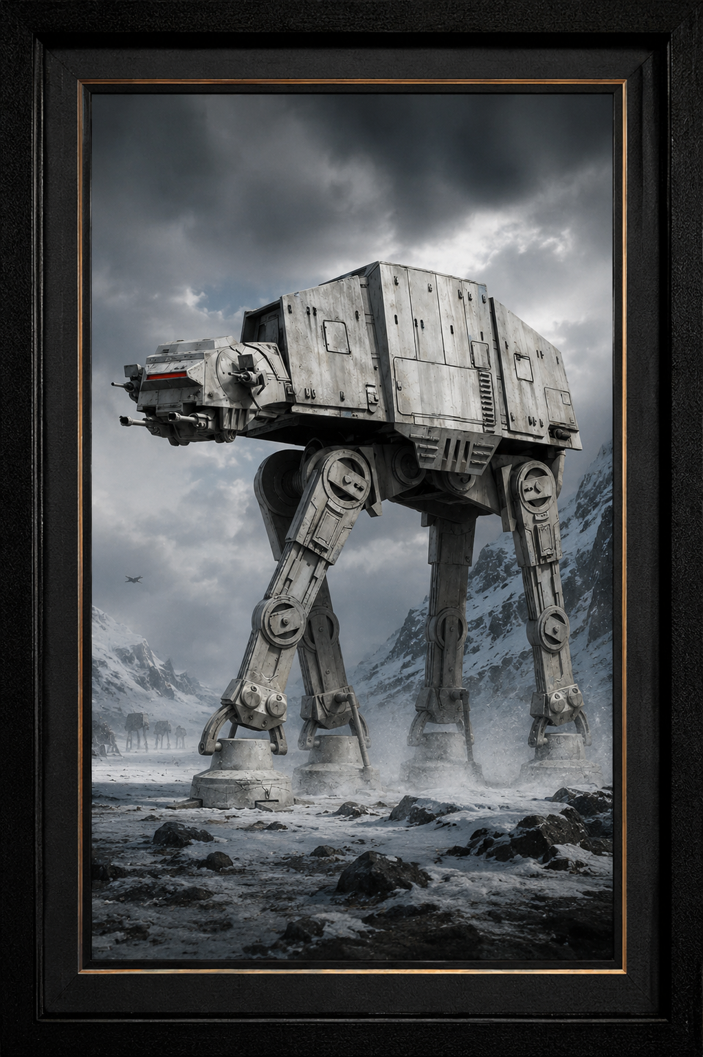 AT-AT Walker 3D Model | Hand Painted Galactic Armored Walker | Sci-Fi Collector Display | Battle Machine Decor