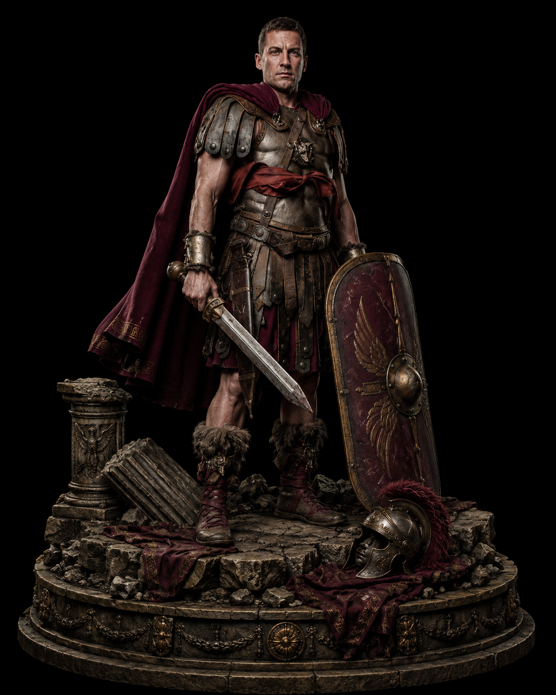 Marcus Licinius Crassus 3D Statue | Roman General Collectible | Ancient Rome Commander Figure | Roman Republic Military Sculpture | Historical Warrior Decor