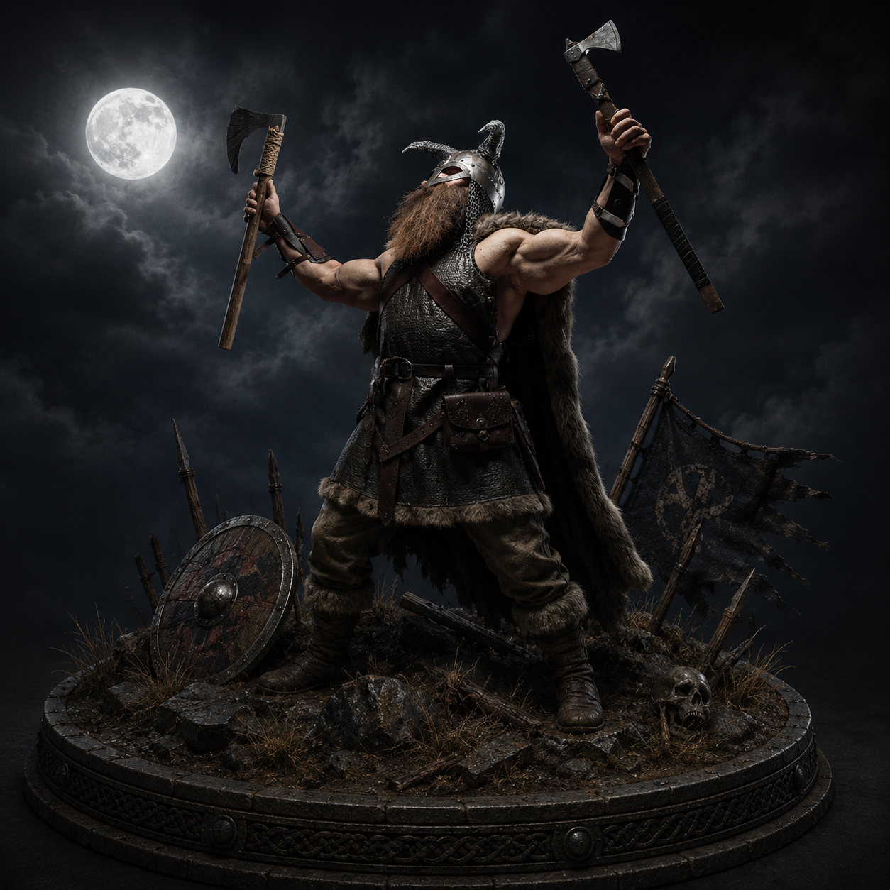 Erik the Red 3D Statue | Viking Explorer Collectible | Norse Warrior Figure | Legendary Founder of Greenland | Viking History Decor