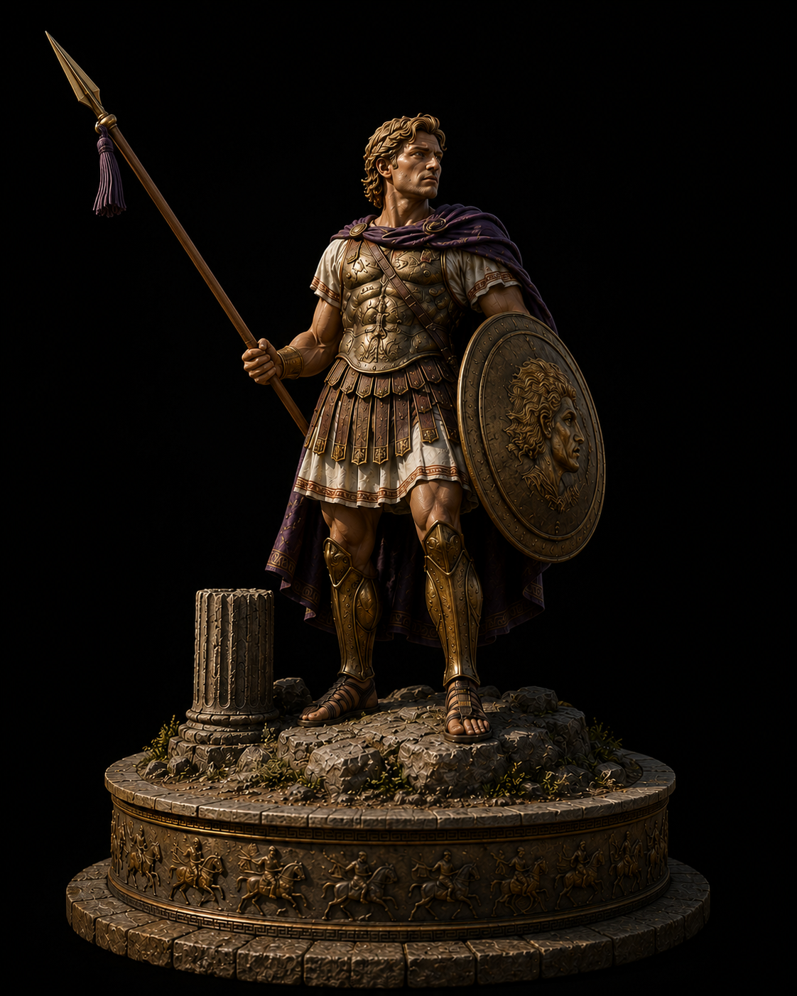 Alexander The Great Statue | Ancient Macedonia Warrior Collectible | Greek Empire Figure | Historical Leader Decor | History Lover Gift