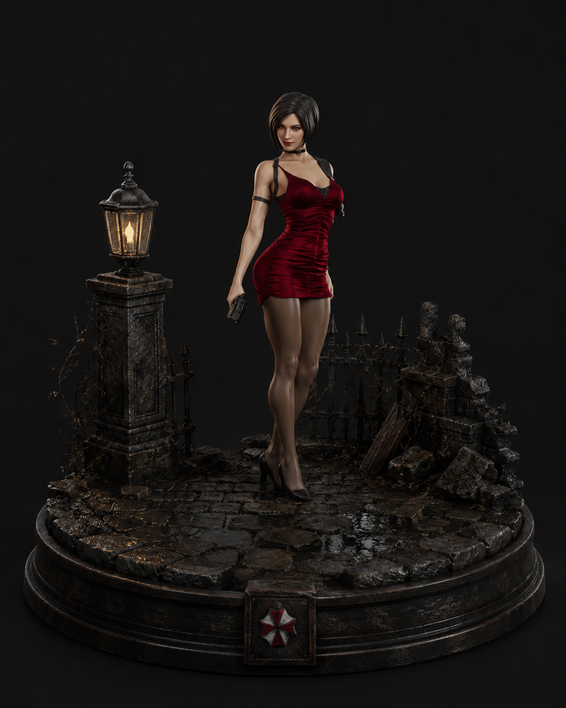 Ada Wong 3D Hand-Painted Figurine | Resident Evil Inspired Collectible | Survival Horror Statue | Handmade Display