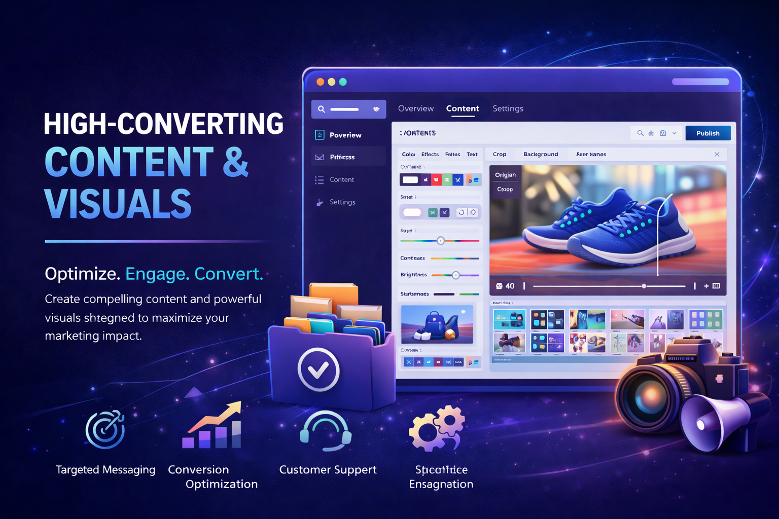 High-Converting Content & Visuals