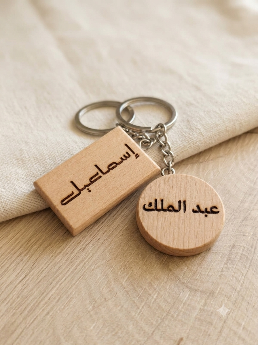 Porte-clé en bois personnalisé