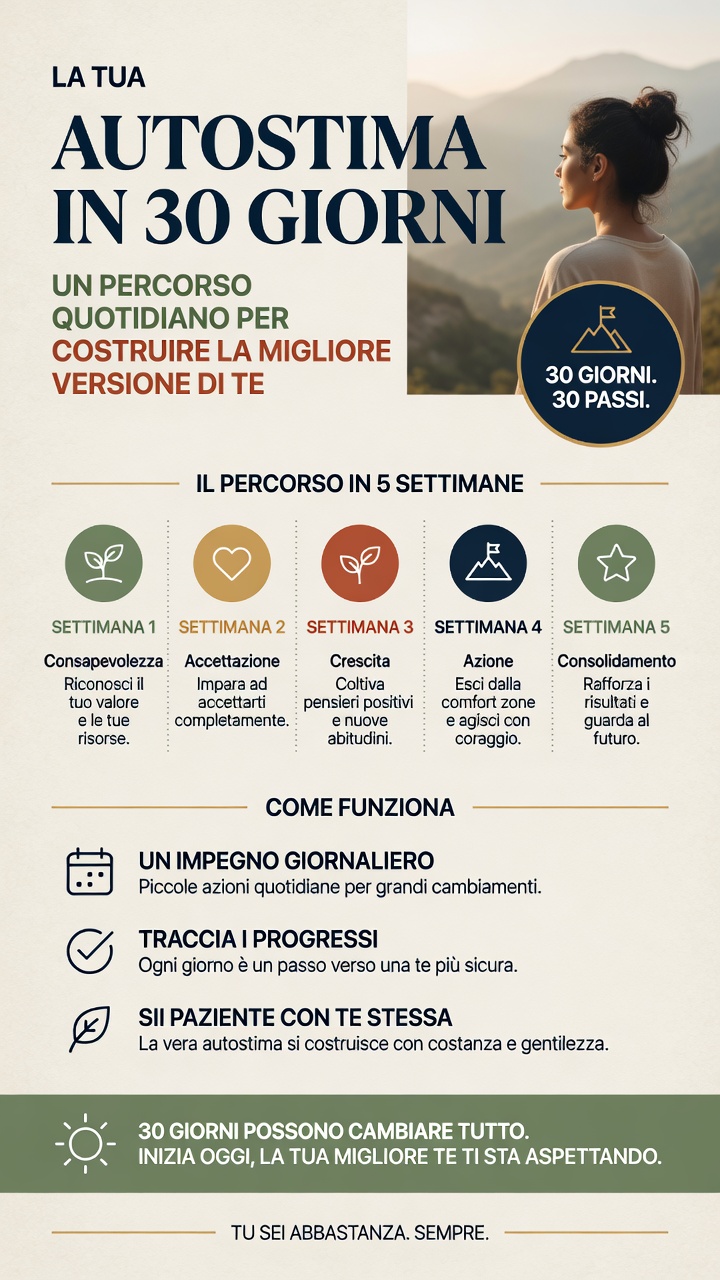LA TUA AUTOSTIMA IN 30 GIORNI