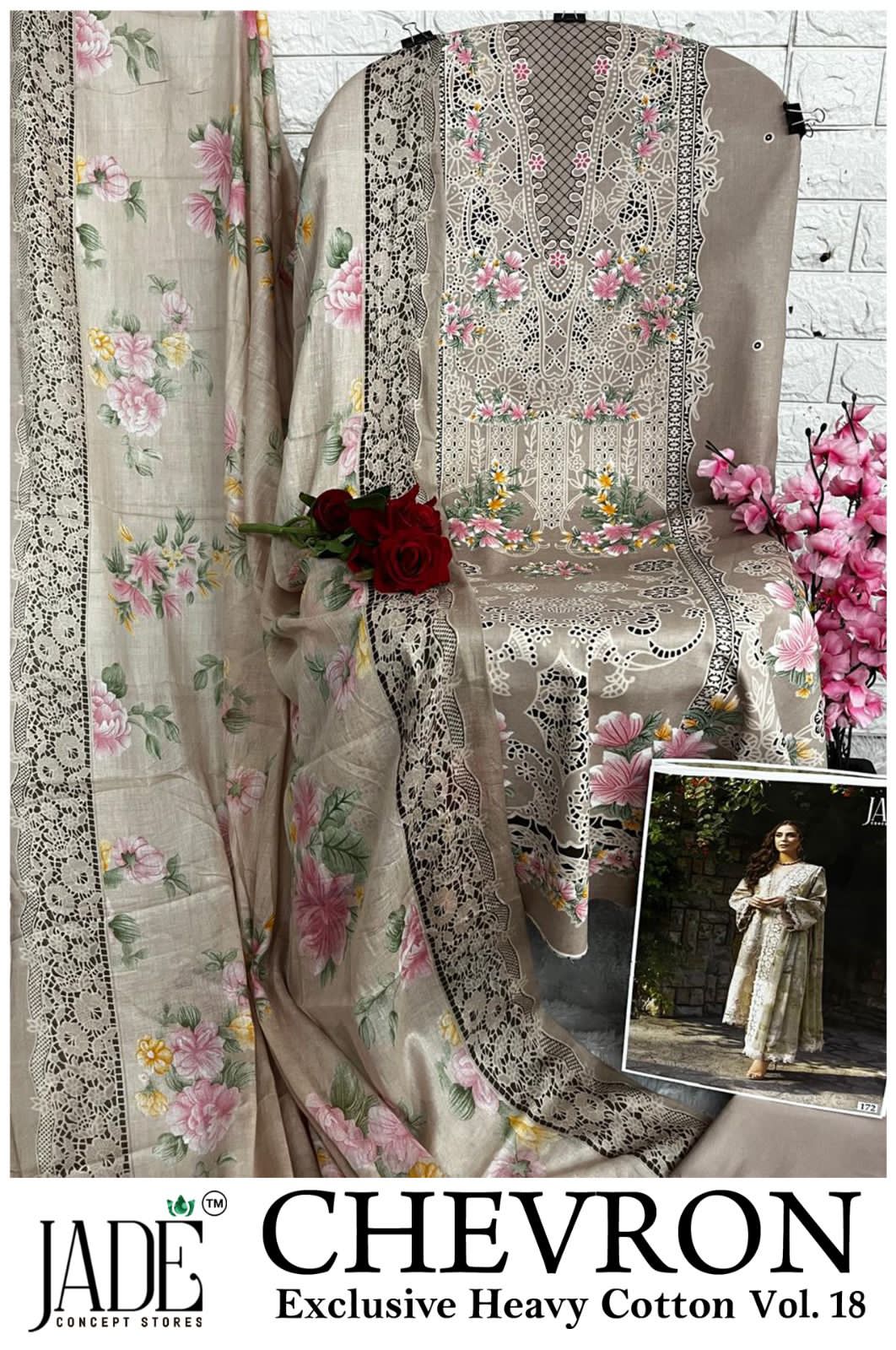 Chevron By Jade Printed Lawn 