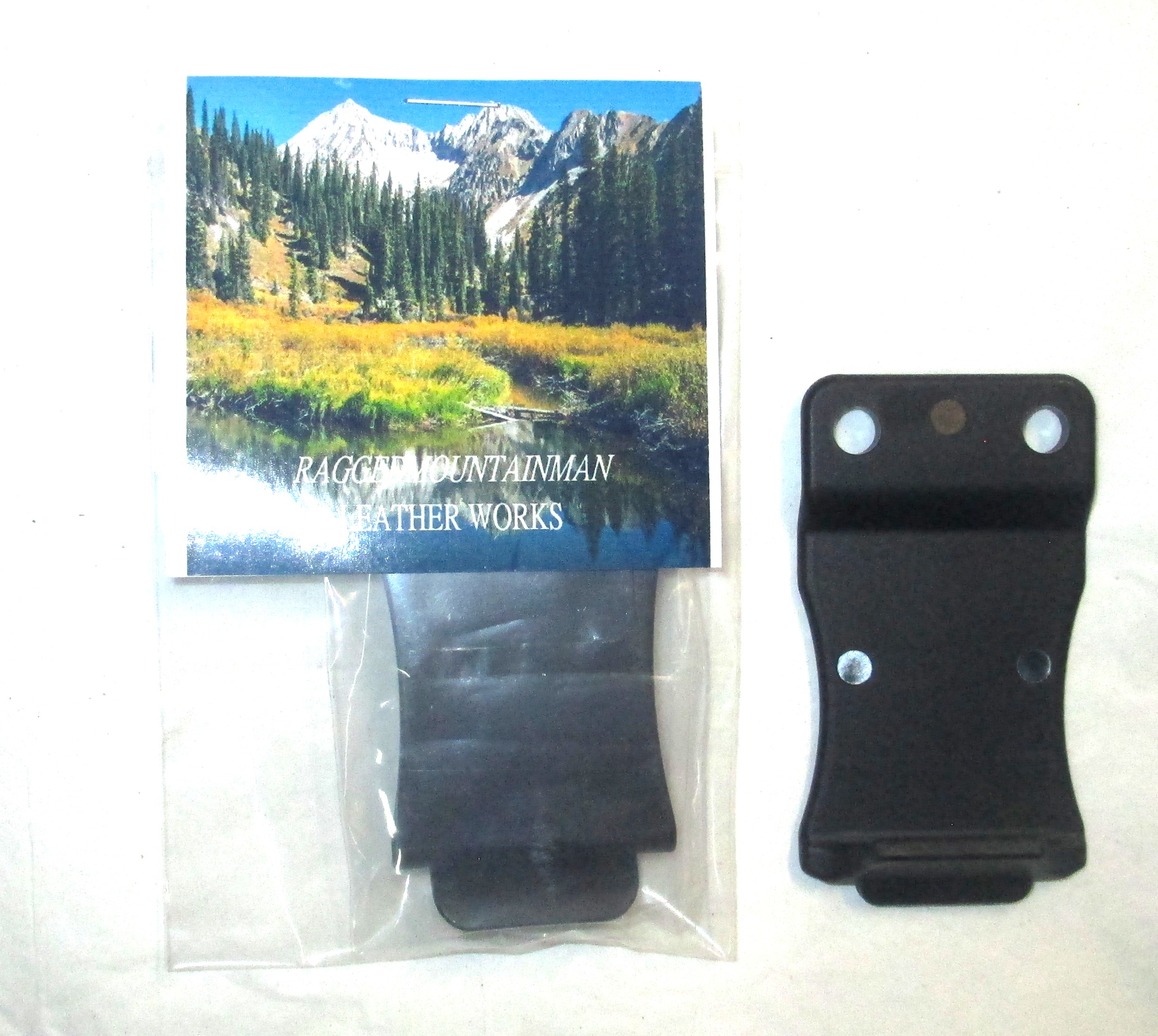 Black nylon belt clip 1.75"