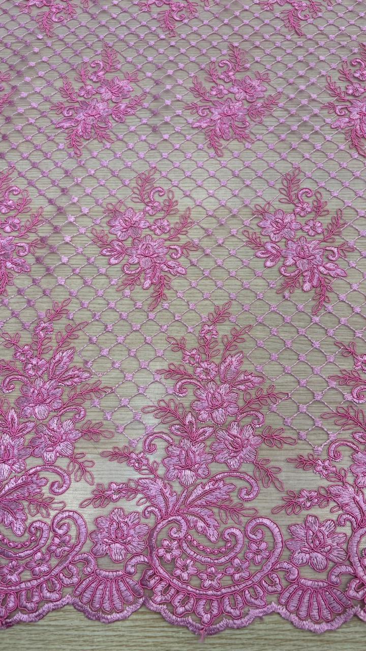 Renda floral barrado