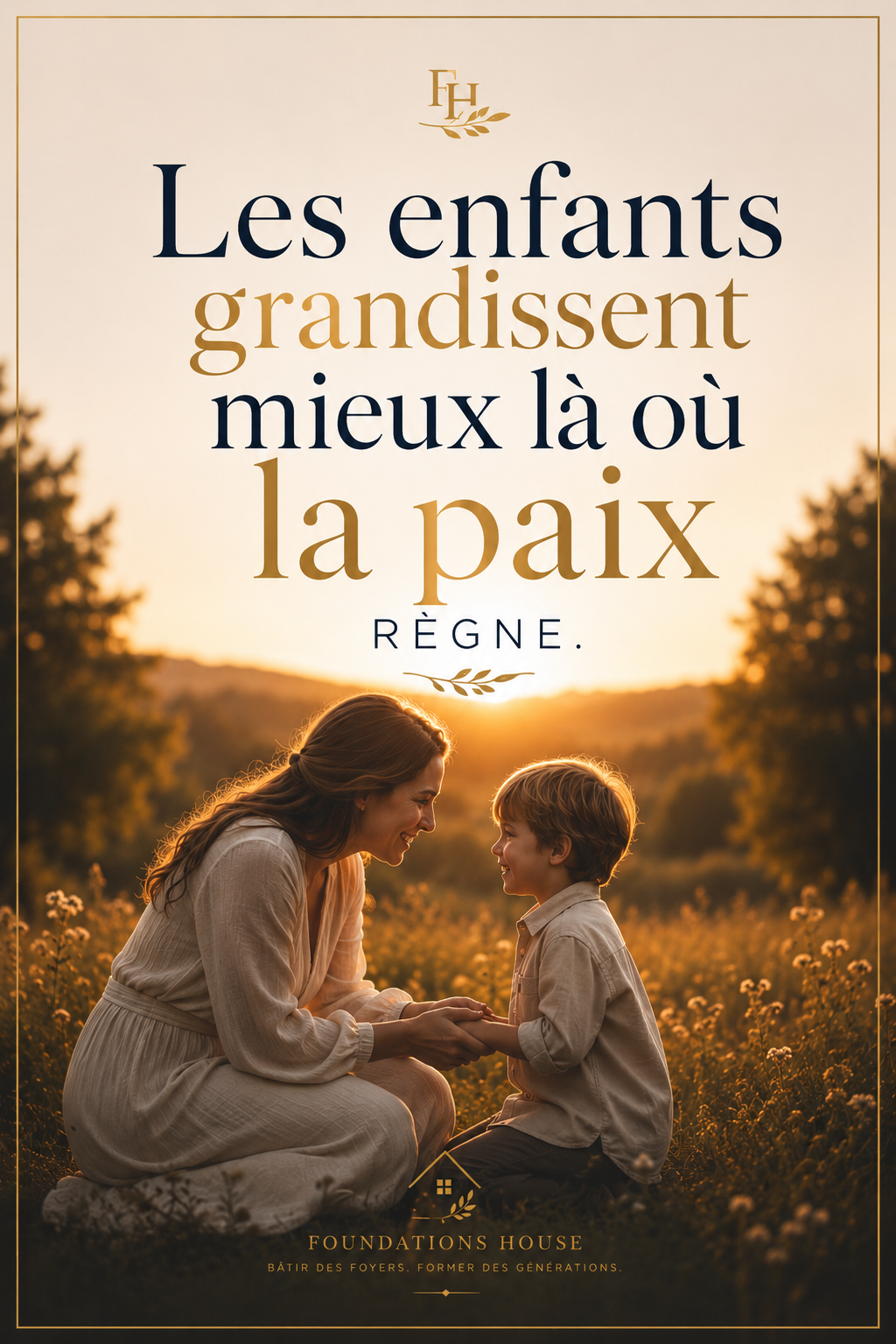 Les enfants grandissent le mieux là où règne la paix