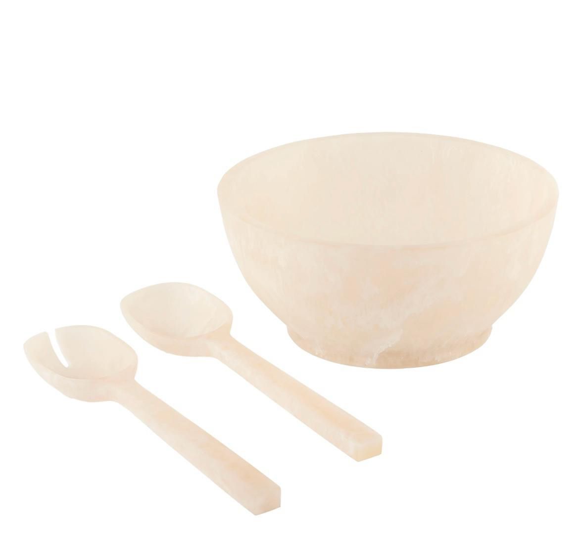 Marble Salad Bowl Set