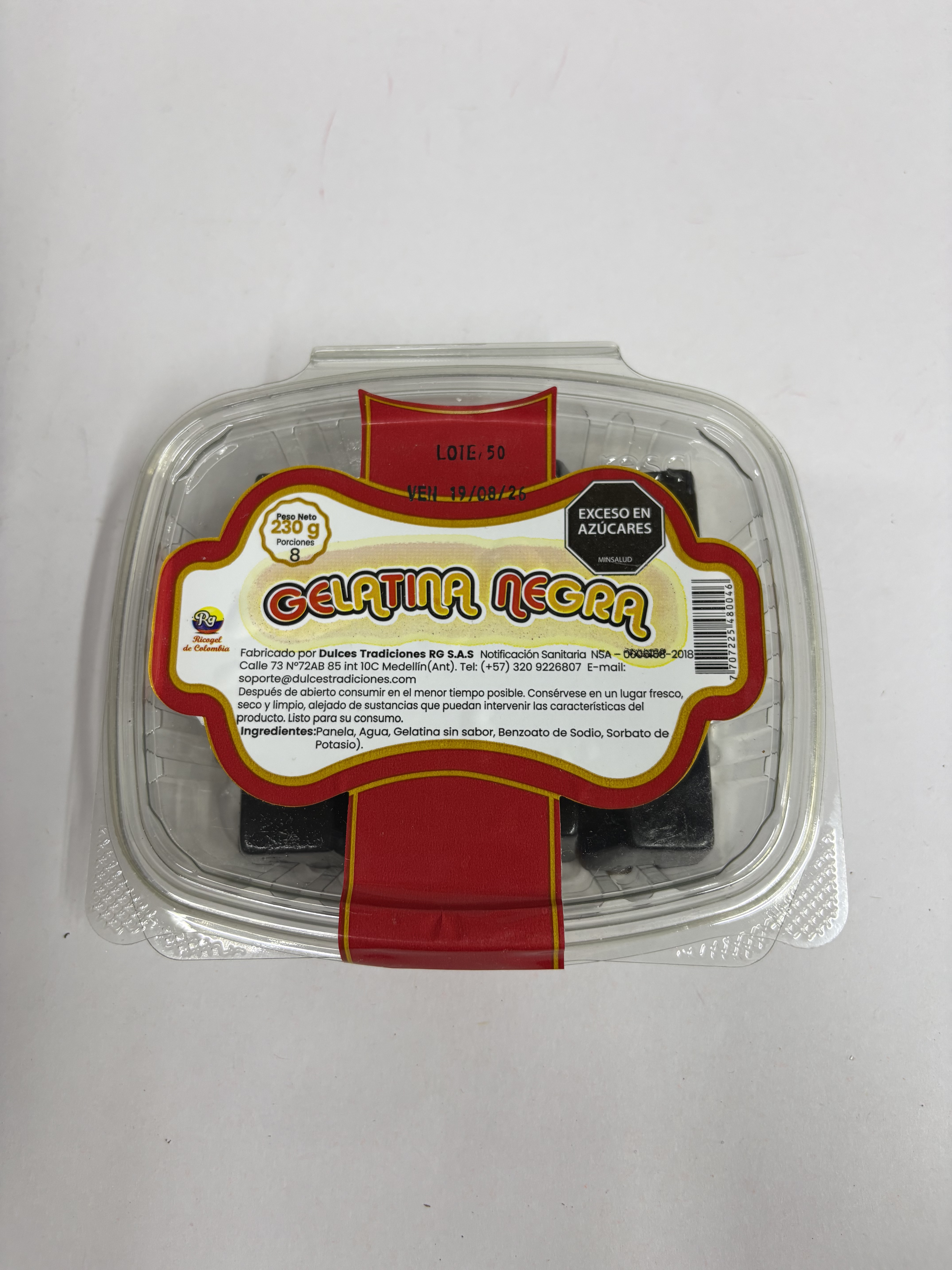 GELATINA NEGRA*8