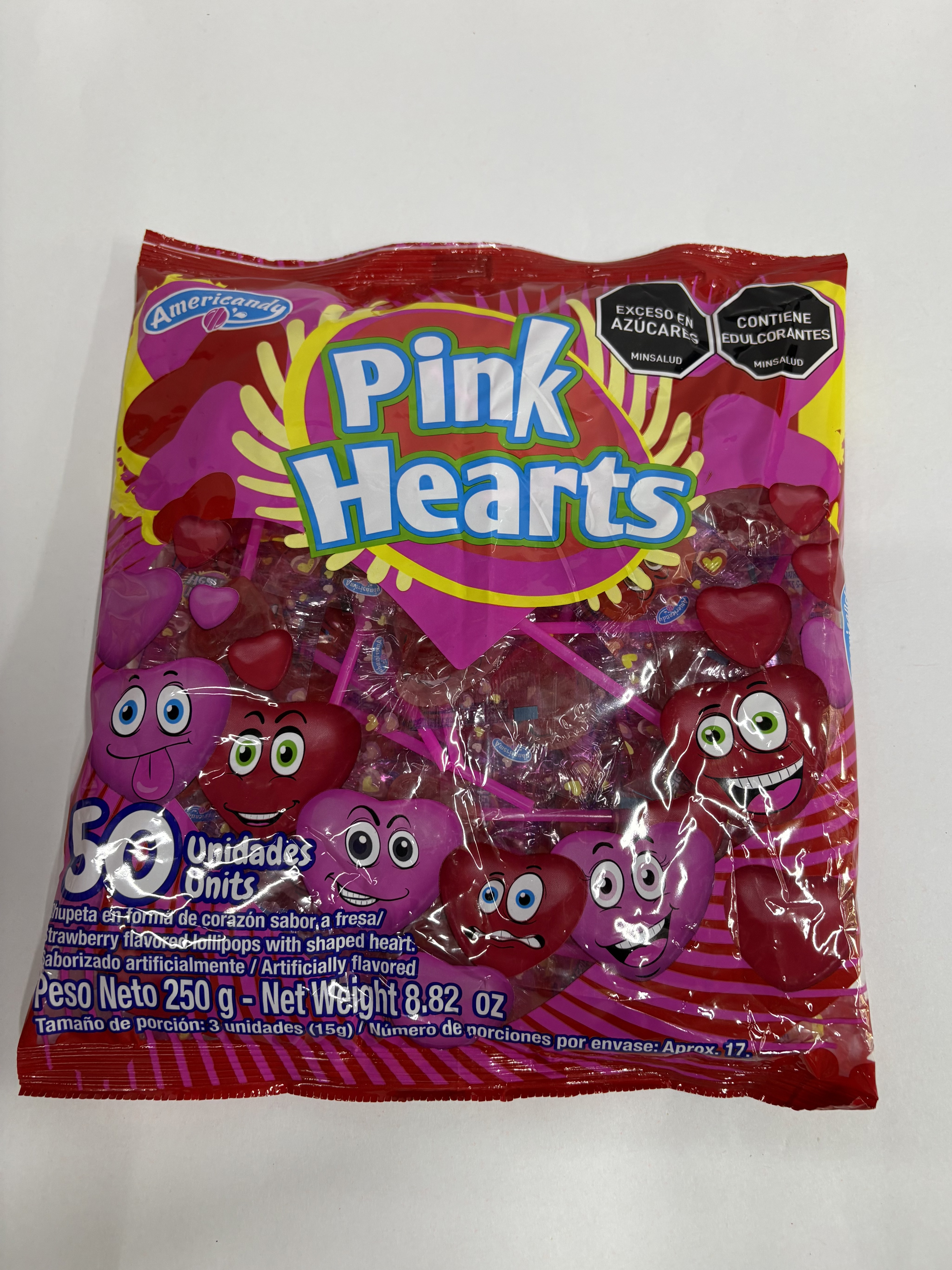 CHUPET PINK HEARTS*50